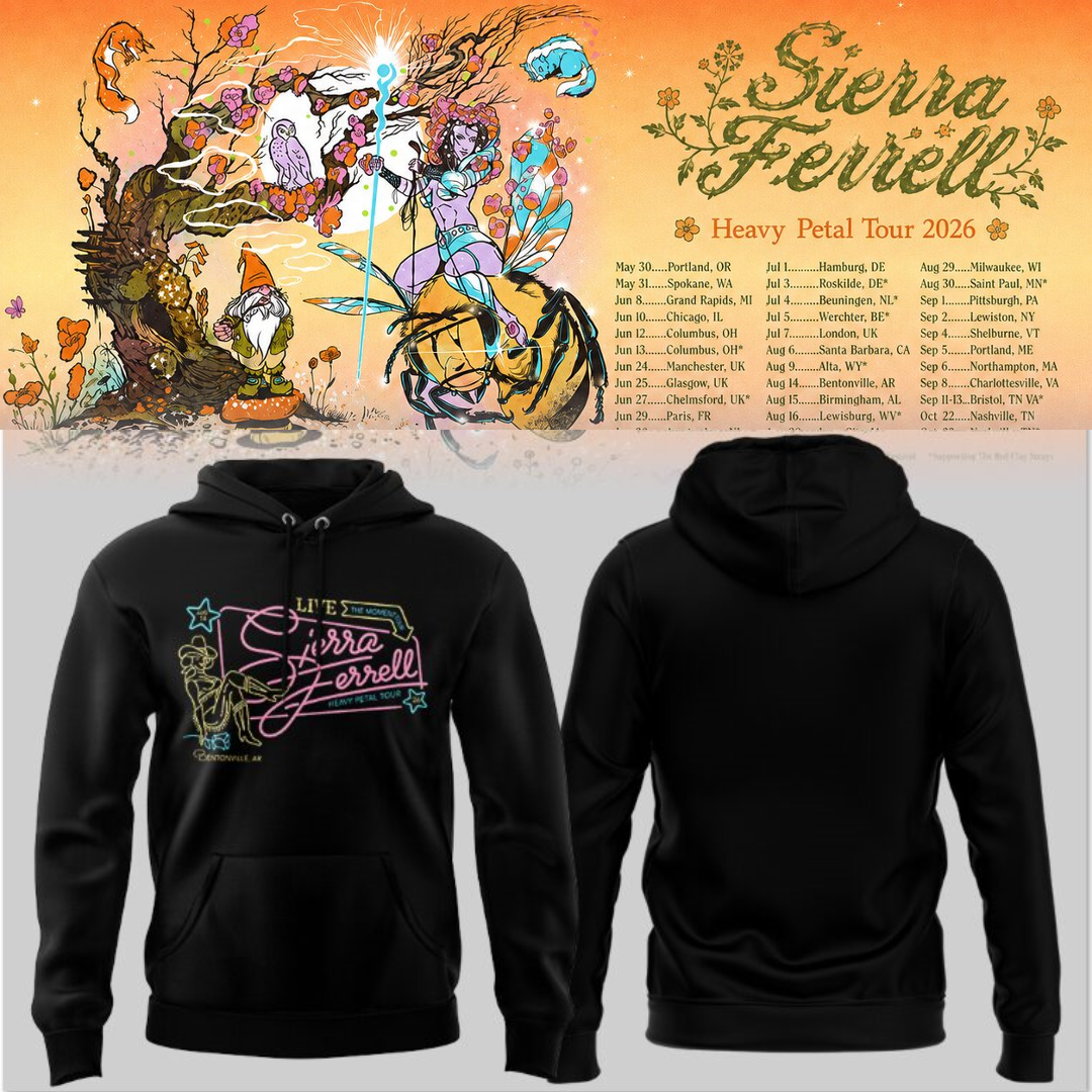 Limited Edition Heavy Petal Tour 2026 in Bentonville,AR Hoodie