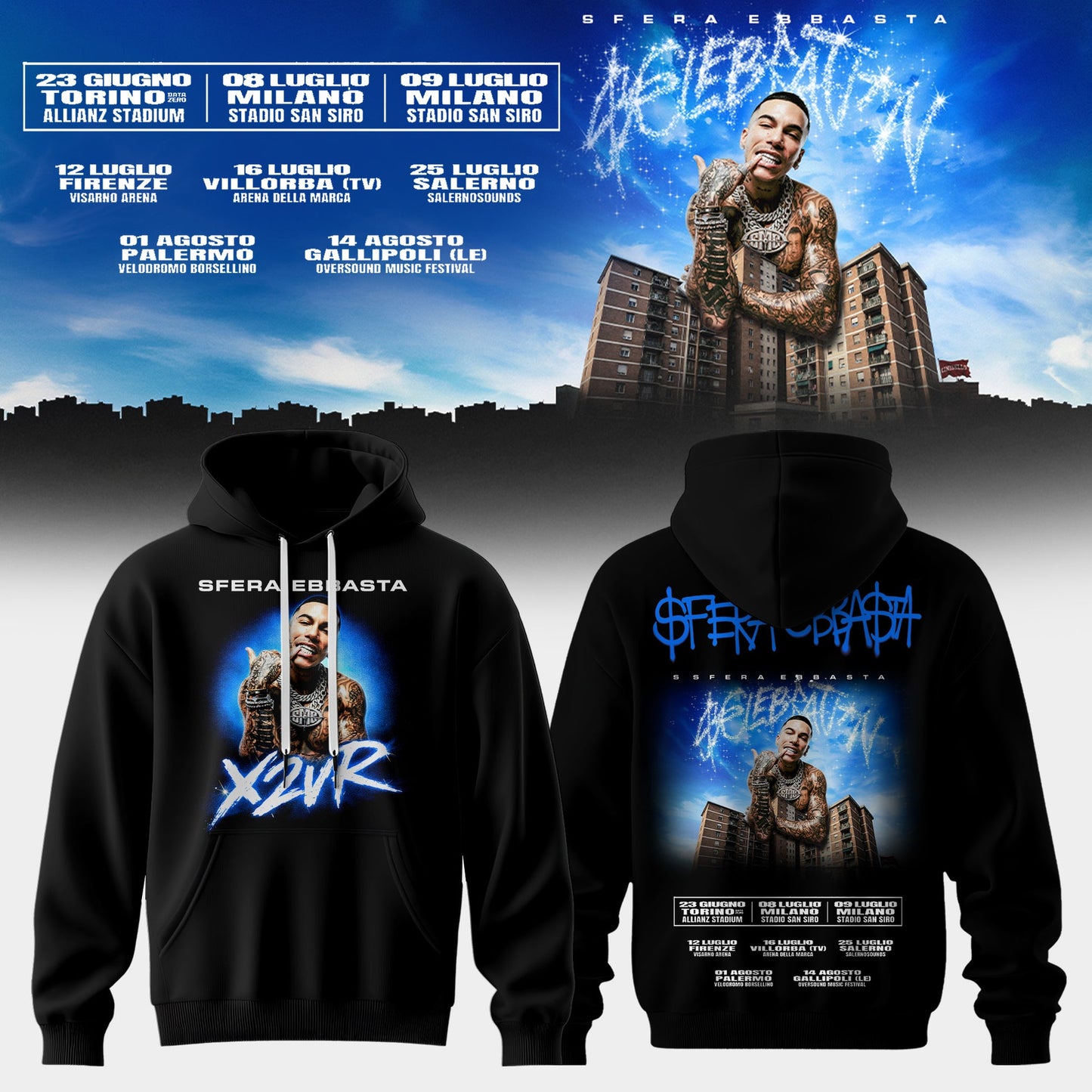 Sfera Ebbasta Tour 2026 Limited Hoodie 8