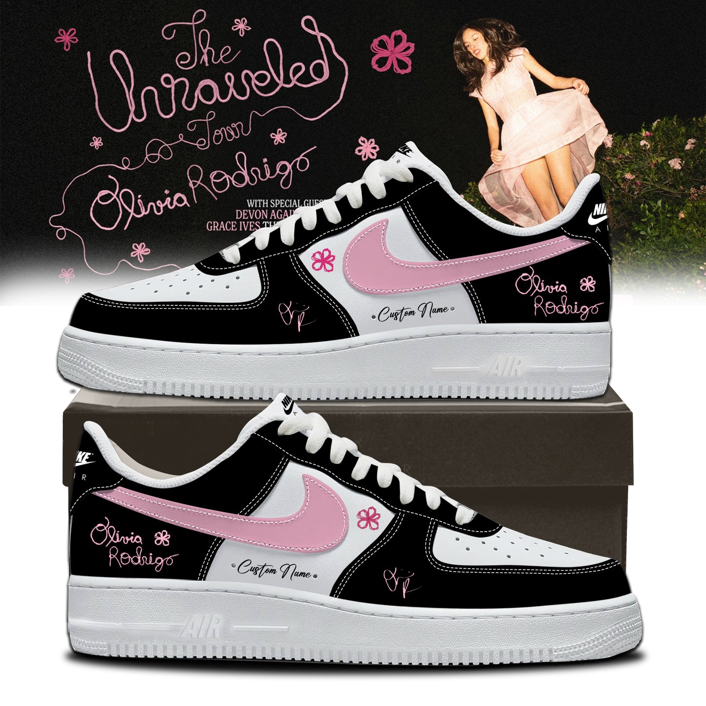 Olivia Rodrigo The Unraveled Tour signed Shoes 1