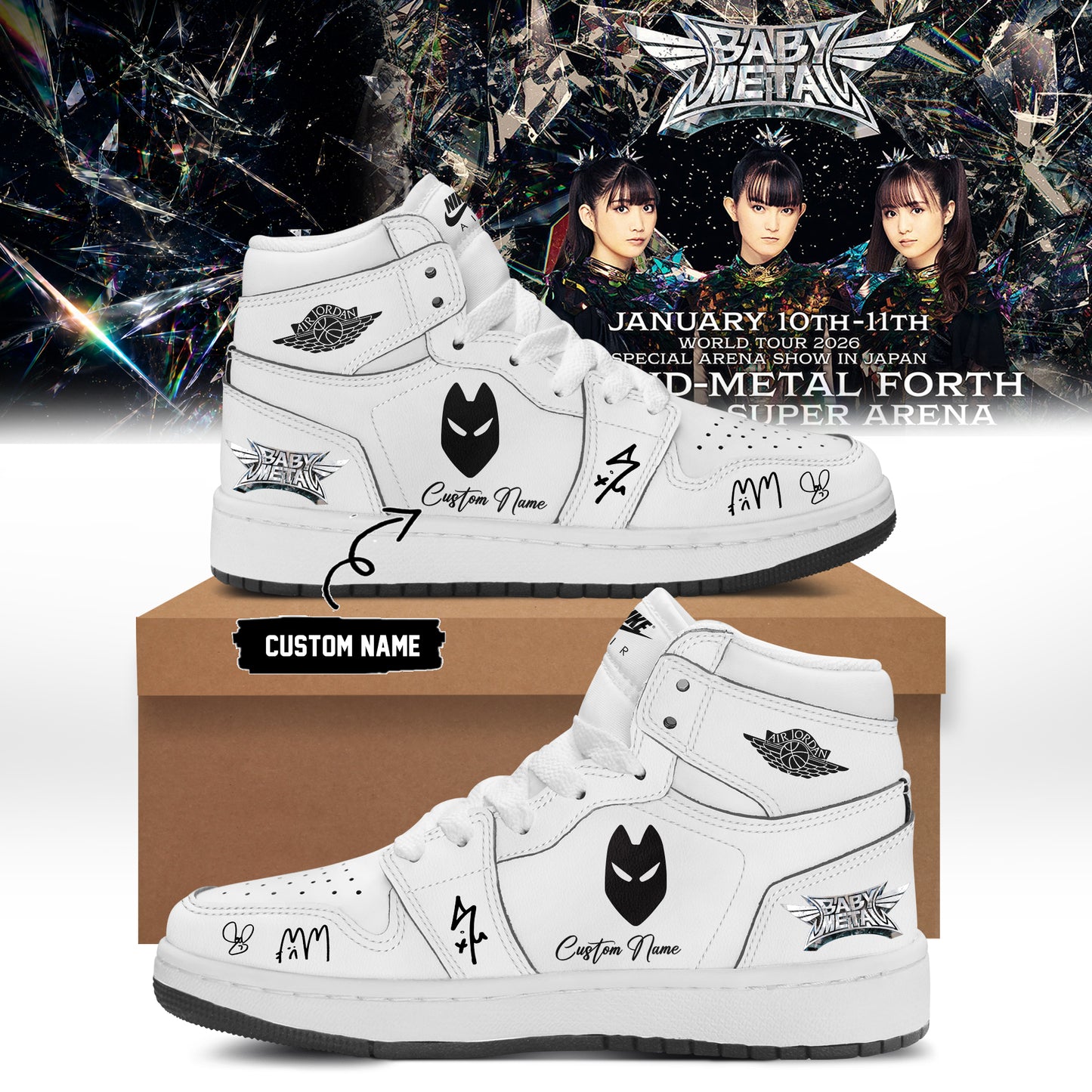 BABYMETAL WORLD TOUR signed Shoes 12