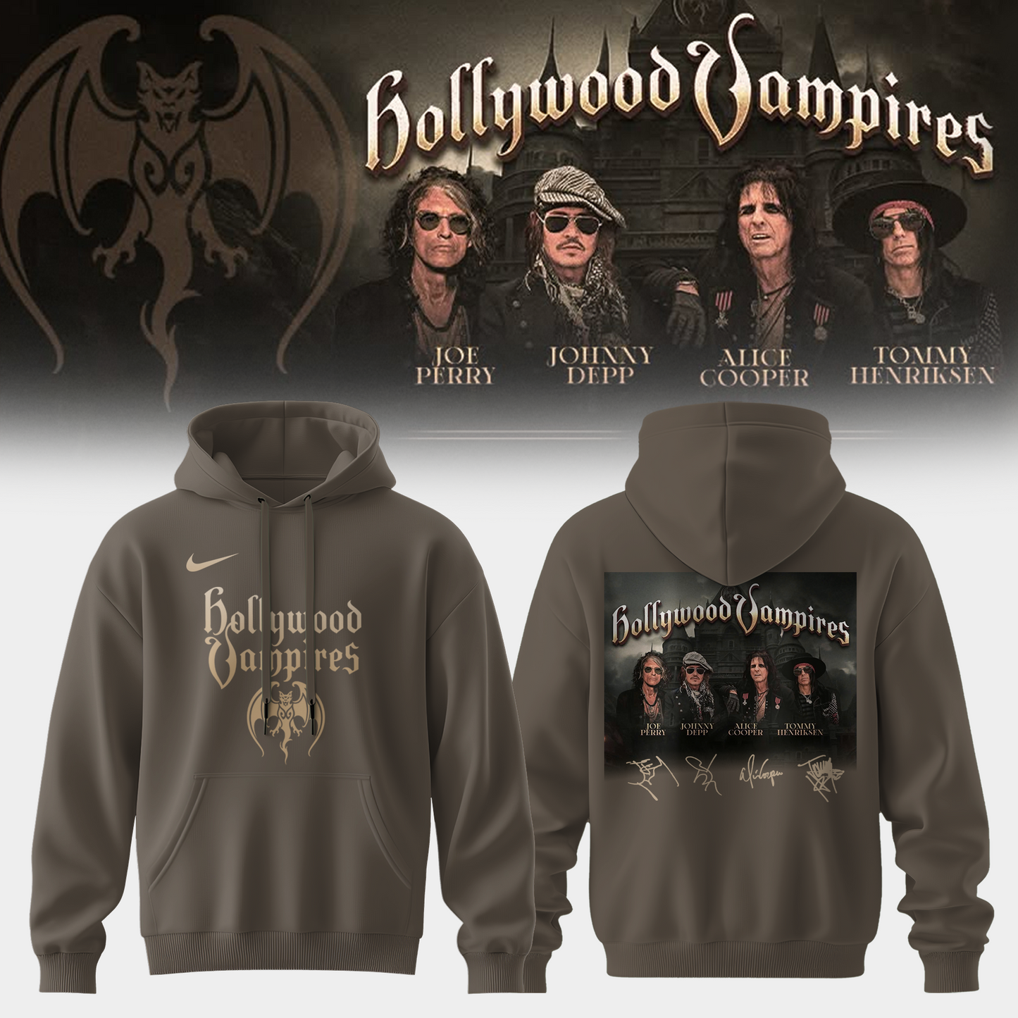 _Hollywood Vampires World Tour 2026 Signed – Hoodie