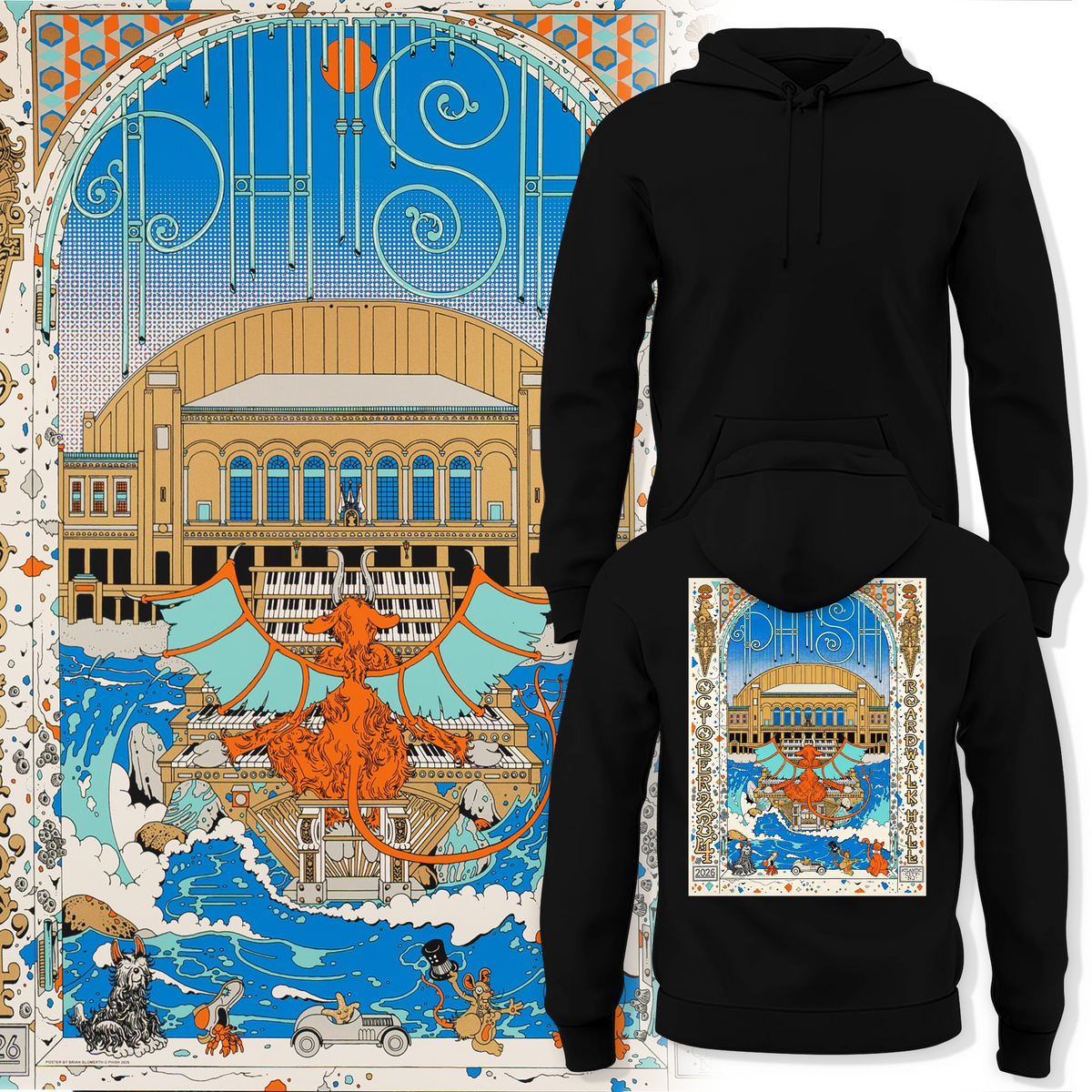 Phish Fall Tour 2026, Atlantic City Hoodie