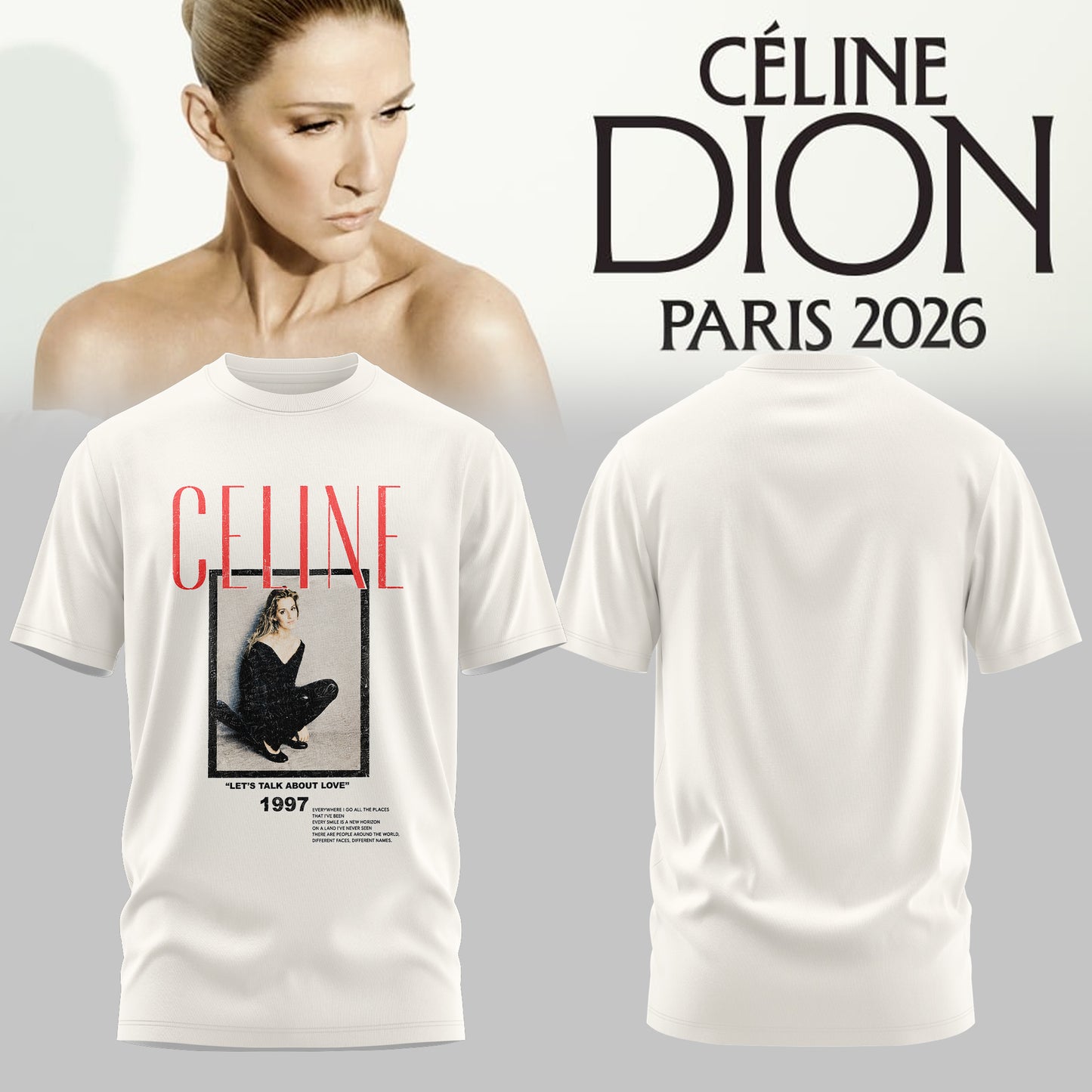 CELÍNE DION: LIVE IN PARIS 2026 Limited T-Shirt