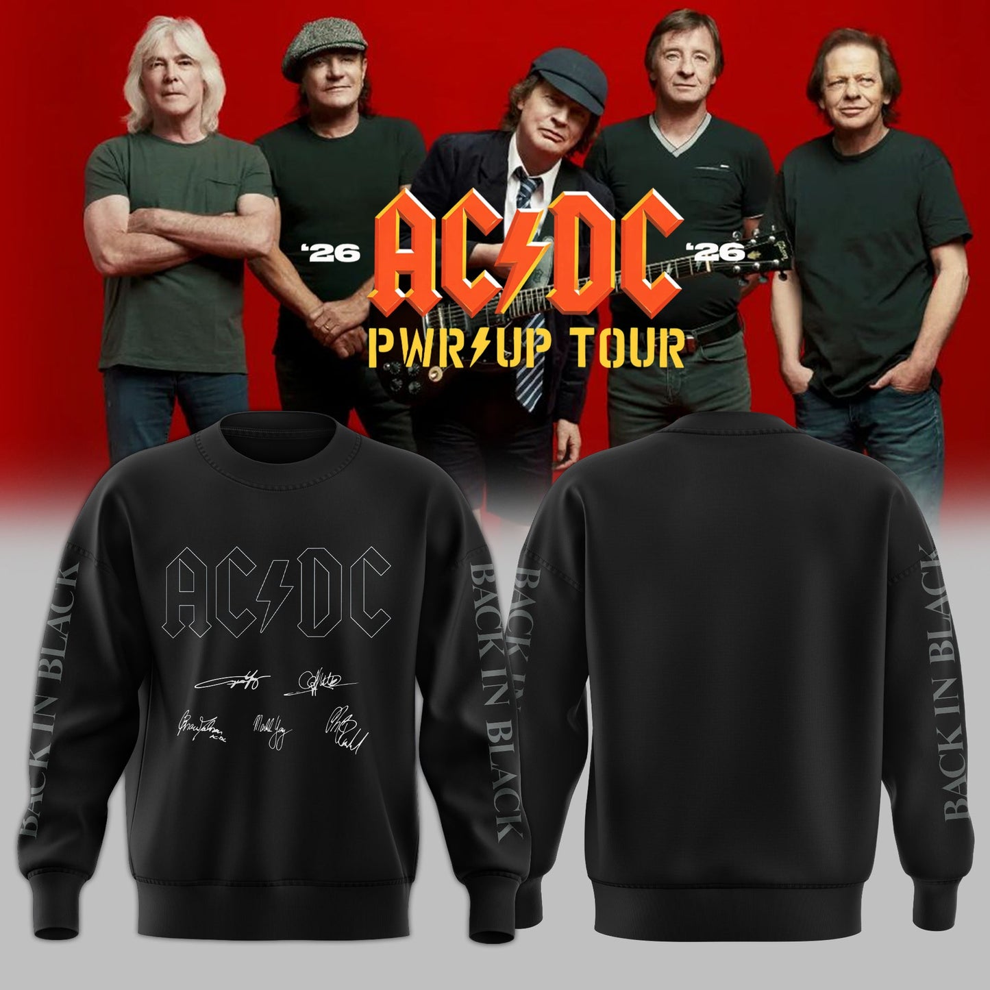 AC/DC ” Power Up Tour ” 2026 – Sweatshirt