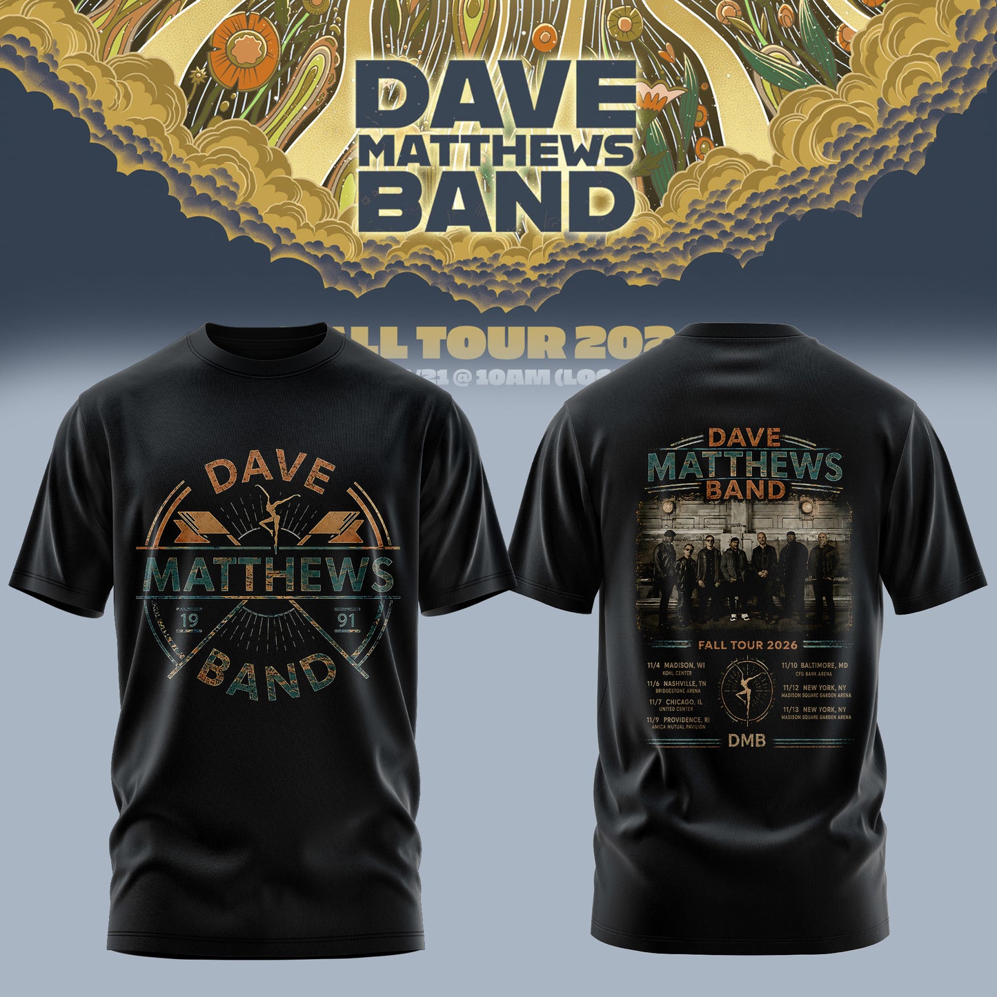 DAVE MATTHEWS BAND — FALL TOUR 2026 COLLECTION TEE