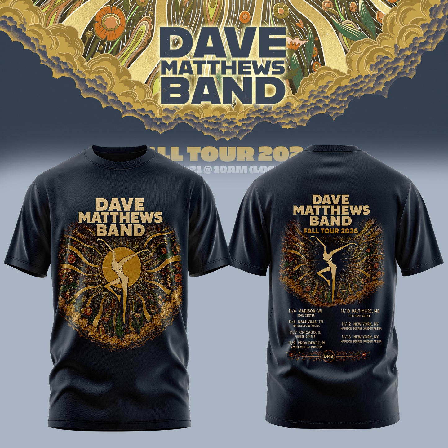 DAVE MATTHEWS BAND — FALL TOUR 2026 COLLECTION TEE