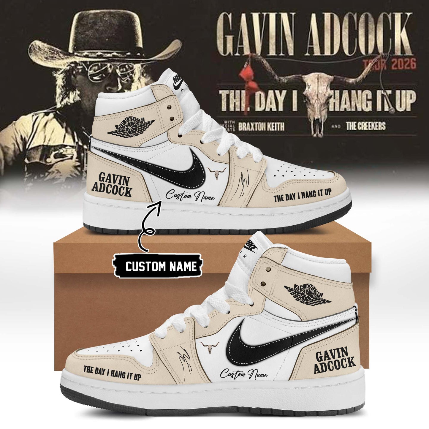 ,,Gavin Adcock ”The Day I Hang It Up Tour 2026” Signature – Shoes 2