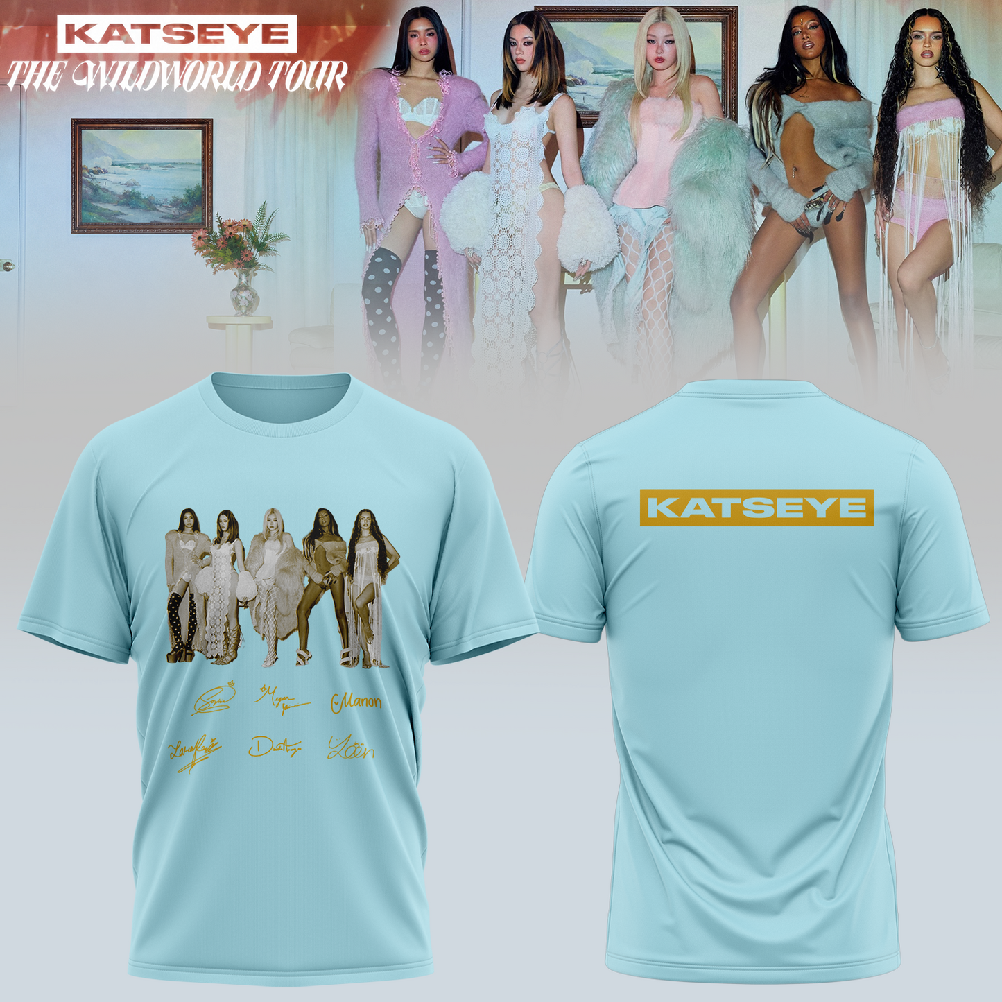 KATSEYE THE WILDWORLD TOUR Tshirt