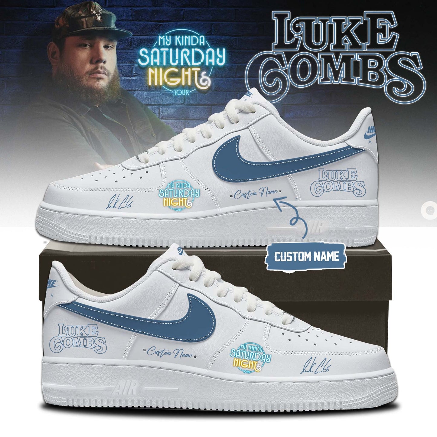 Luke Combs ”My Kinda Saturday Night Tour 2026” Limited Edition Signature – Shoes 5