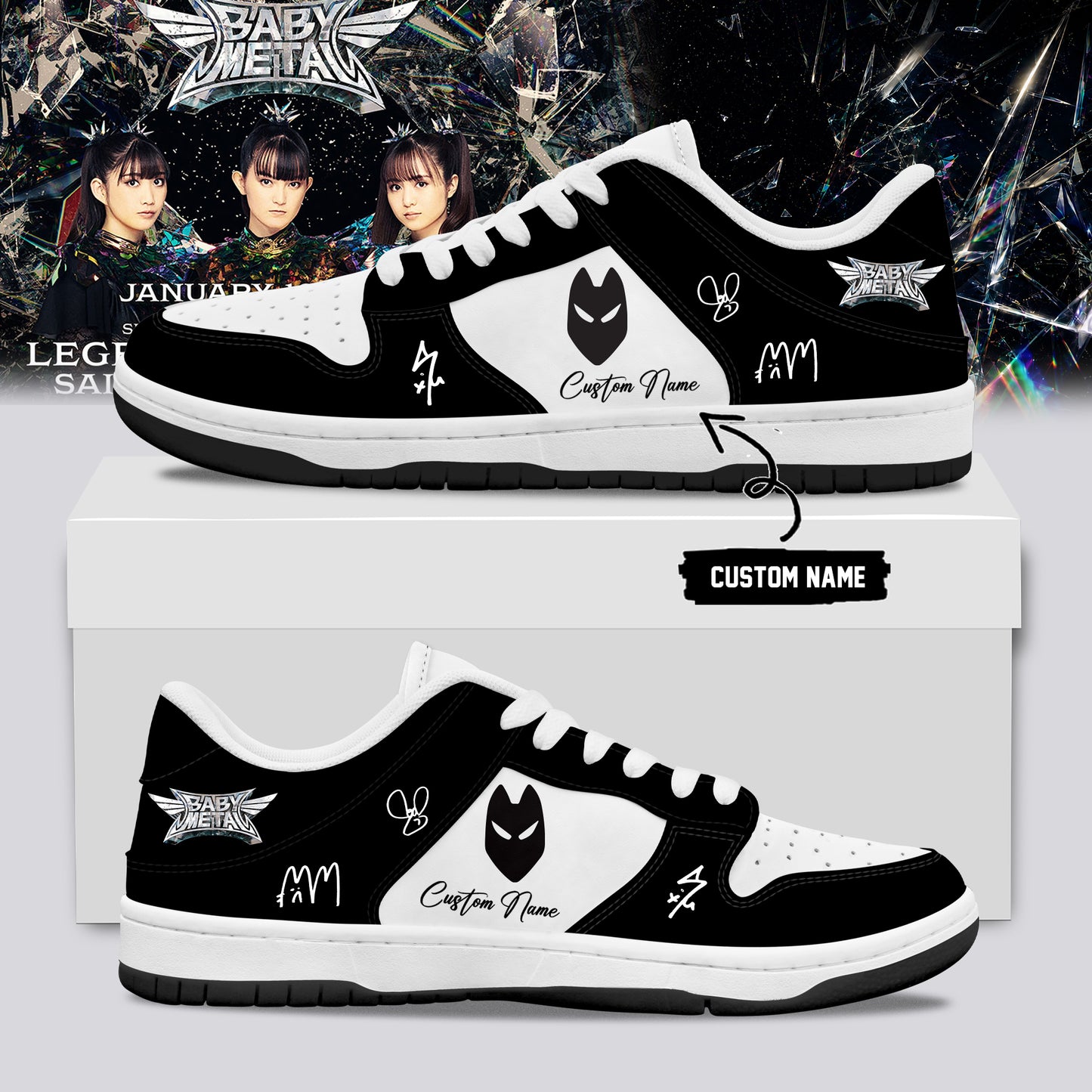 BABYMETAL WORLD TOUR signed Shoes 13