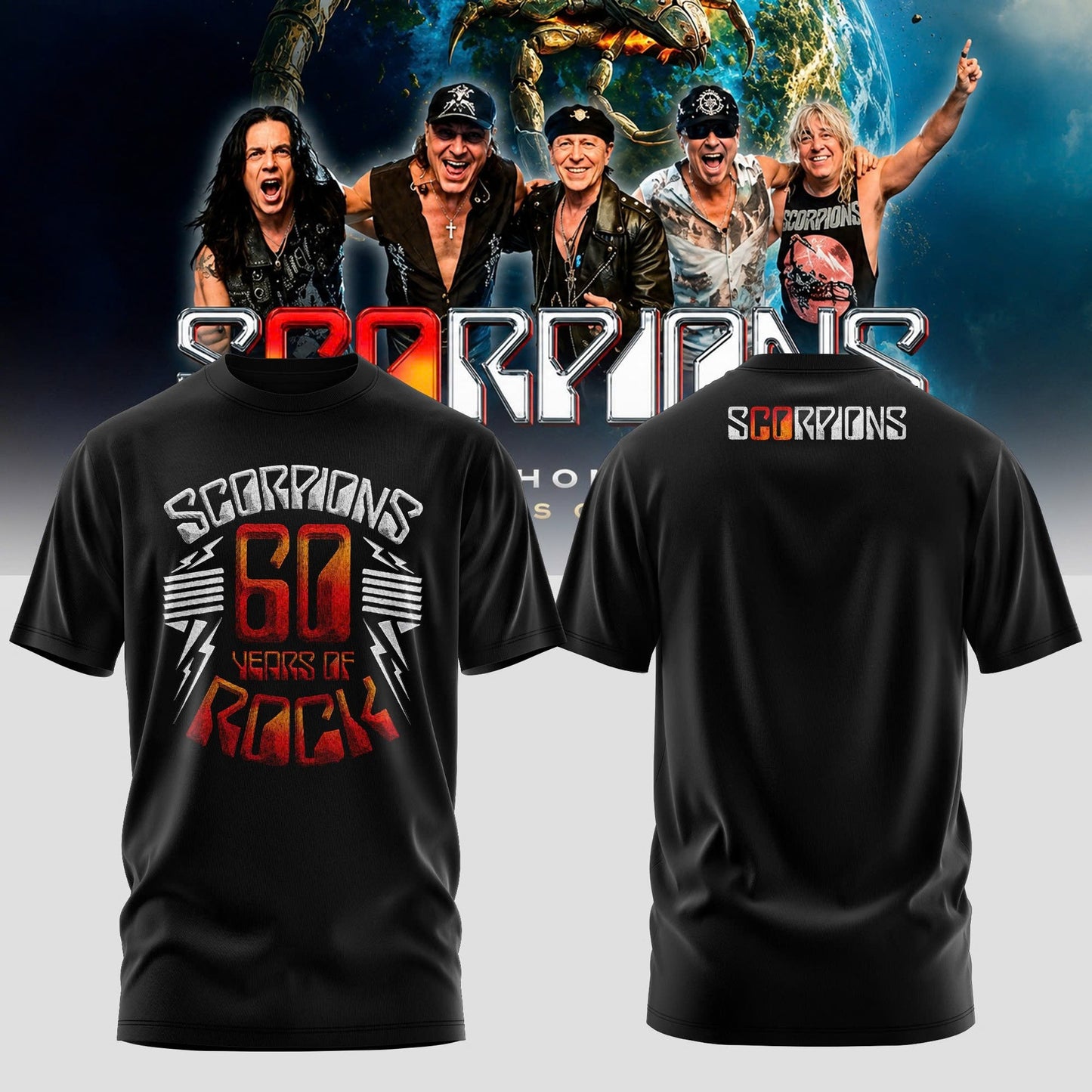 SCORPIONS - "Coming Home" 2026 World Tour Limited T-Shirt