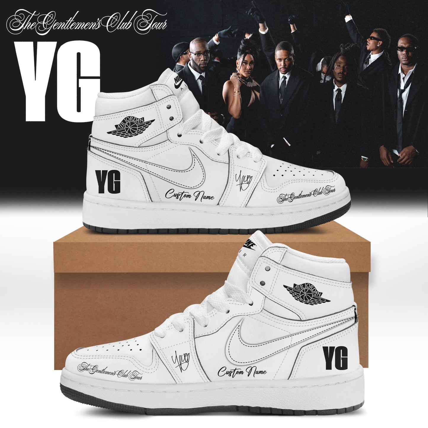 ,,.YG – “The Gentlemen’s Club” . Limited Edition Signature Shoes 3-