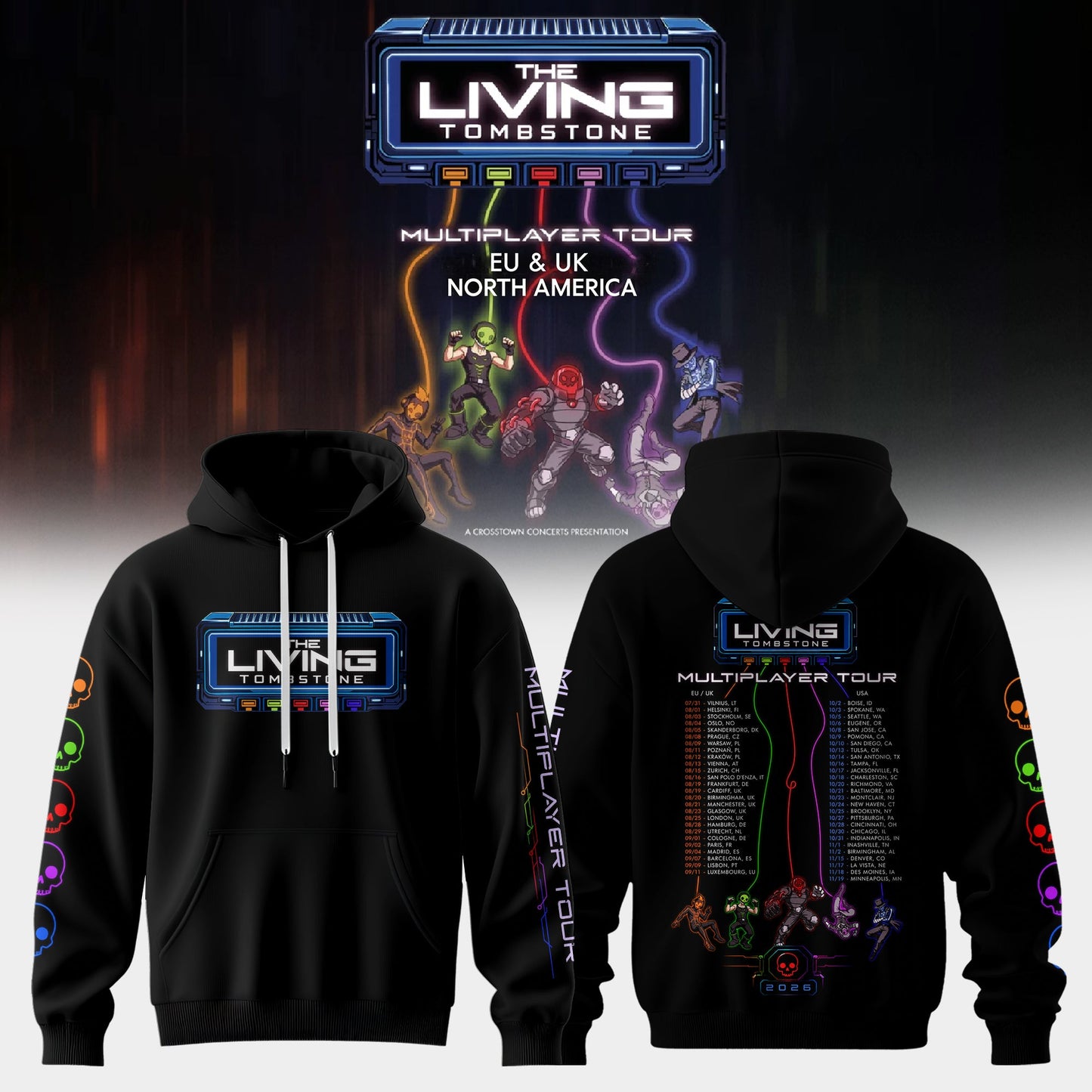 The Living Tombstone: Multiplayer Tour 2026 Limited Hoodie