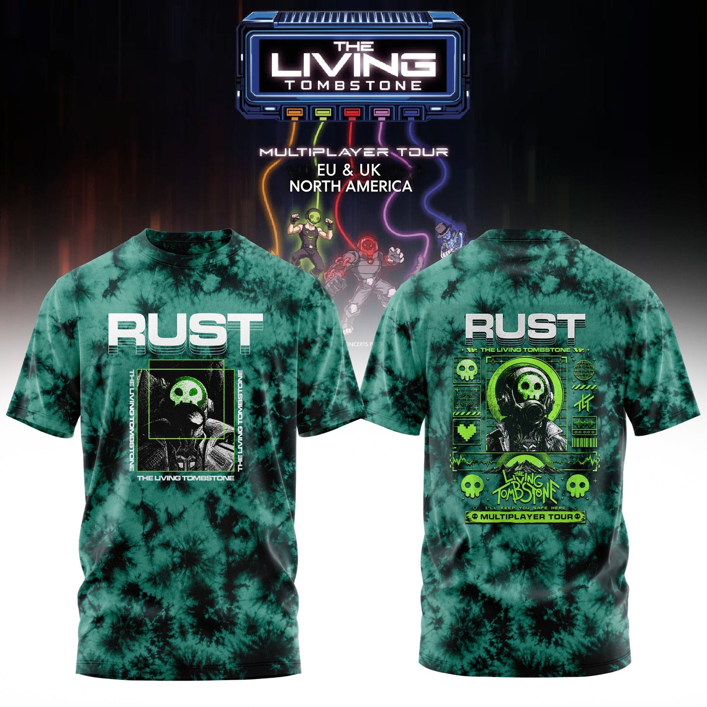 The Living Tombstone: Multiplayer Tour 2026 Limited T-Shirt – Rust