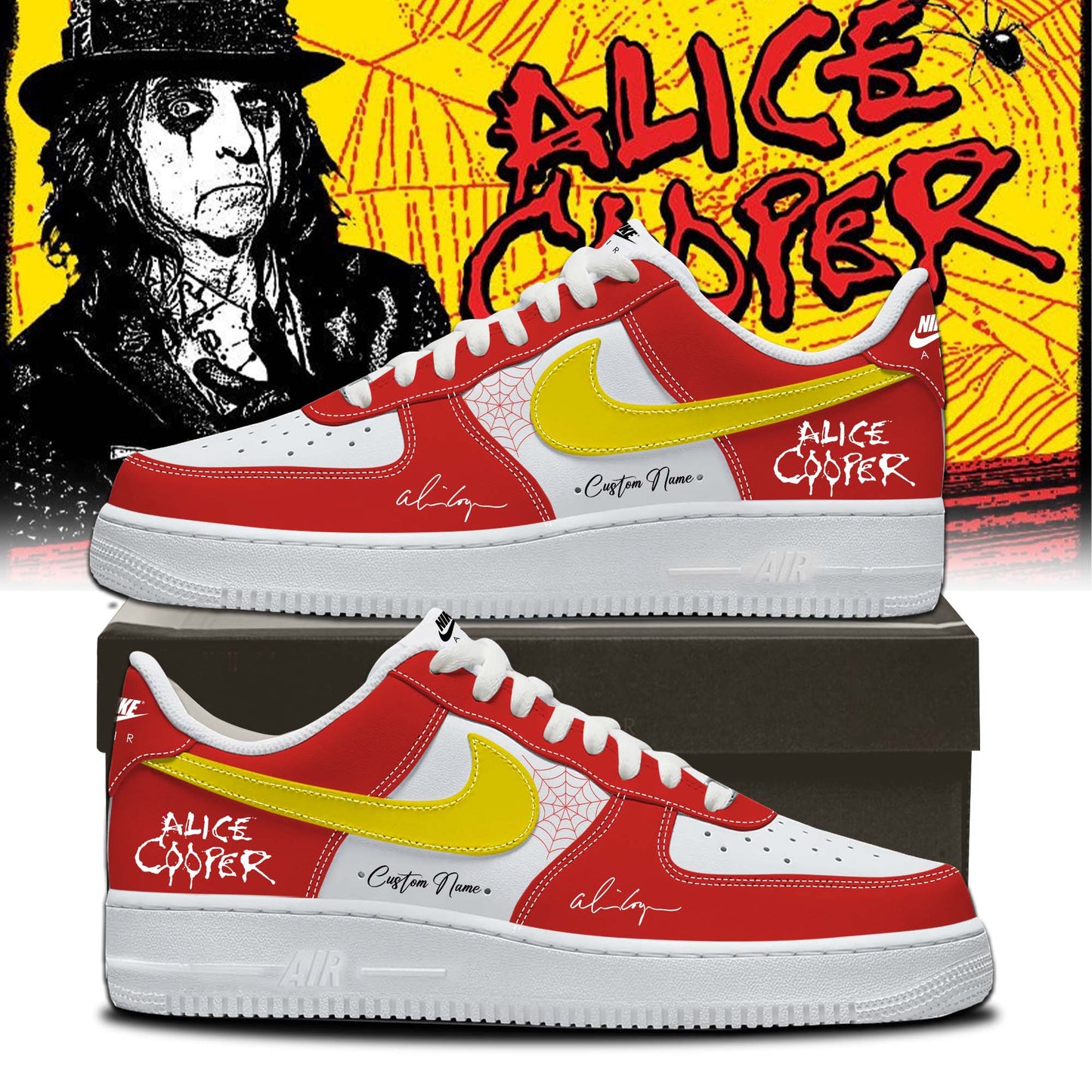 ,,Alice Cooper “Alice’s Attic Tour” 2026 Signed – Shoes 1-1