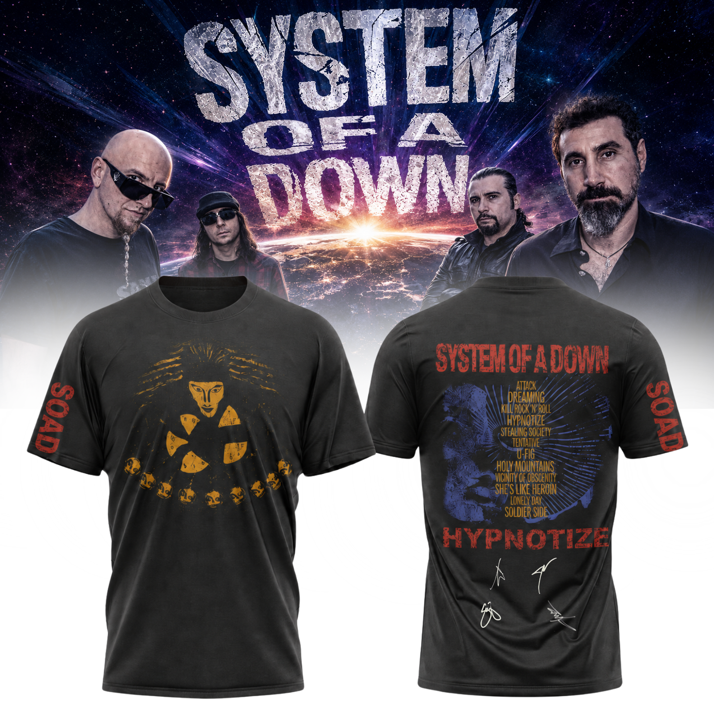 System of a Down “Europe / UK Stadium Tour 2026” – Tshirt
