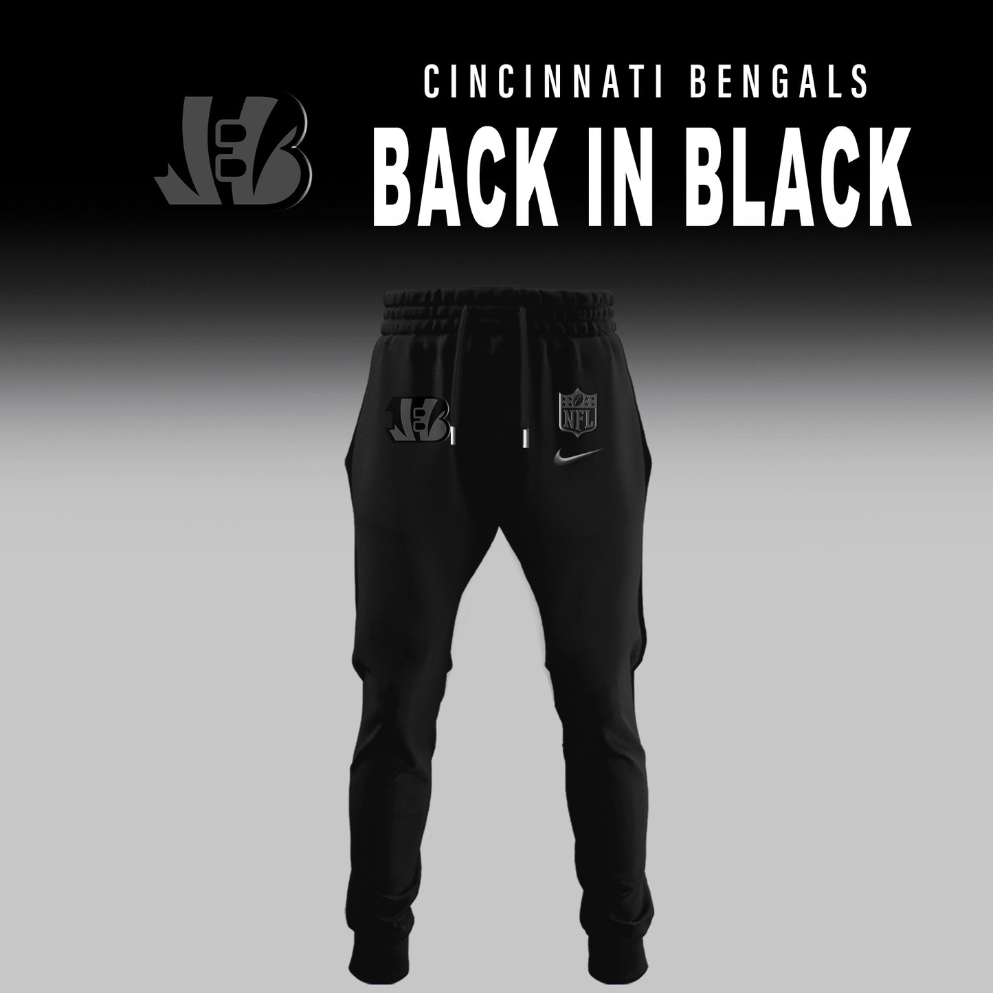 Cincinnati Bengals 2025 Back In Black Limited Edition Hoodie