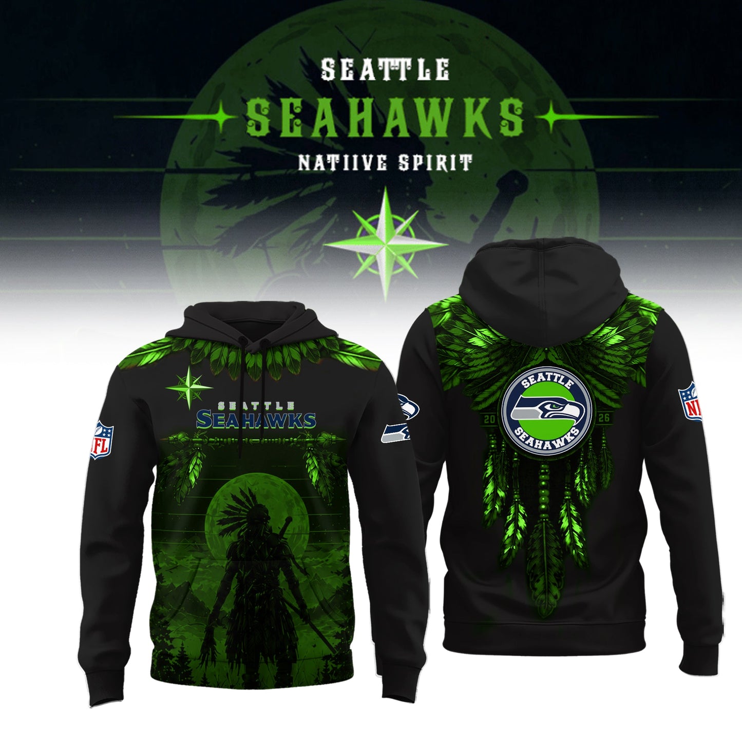 Limited Editon Seattle Seahawks Native Spirit Heritage 2026 Shirt