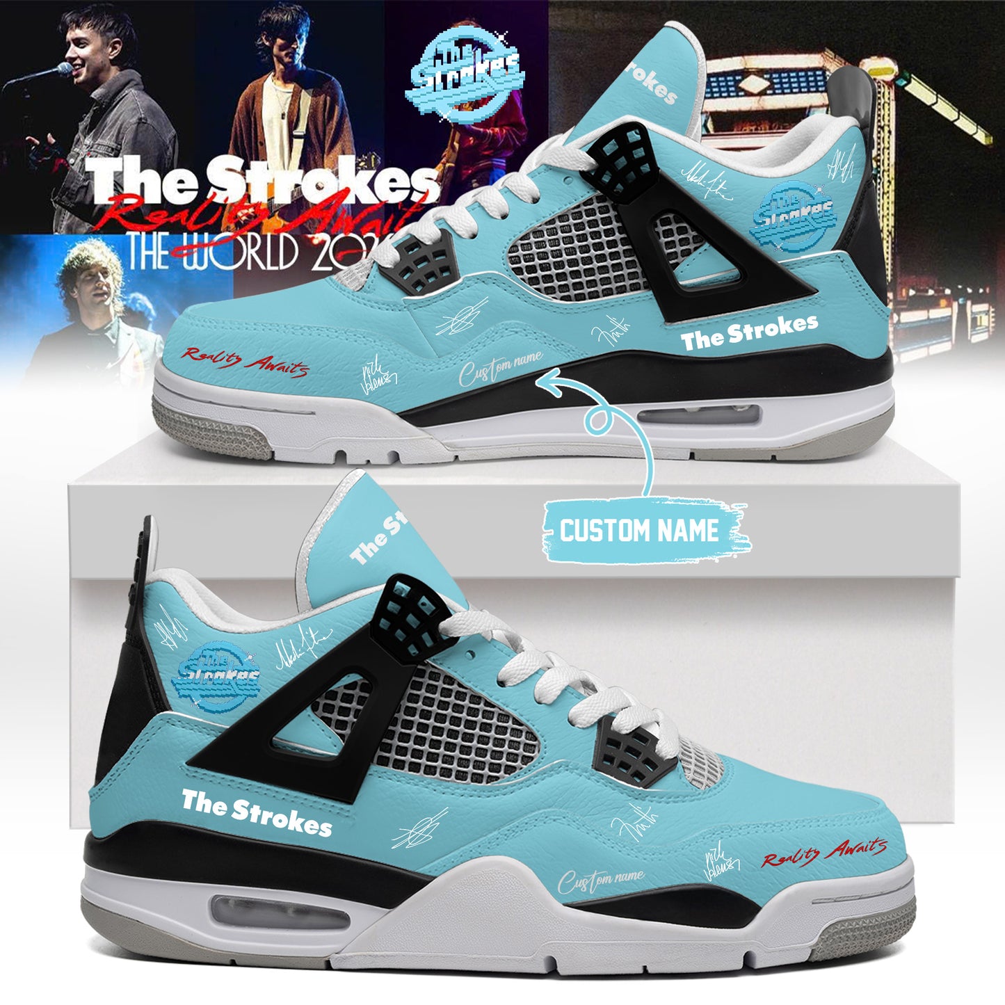 _The Strokes Reality Awaits World Tour 2026 Limited Edition Signature – Shoes 1-2