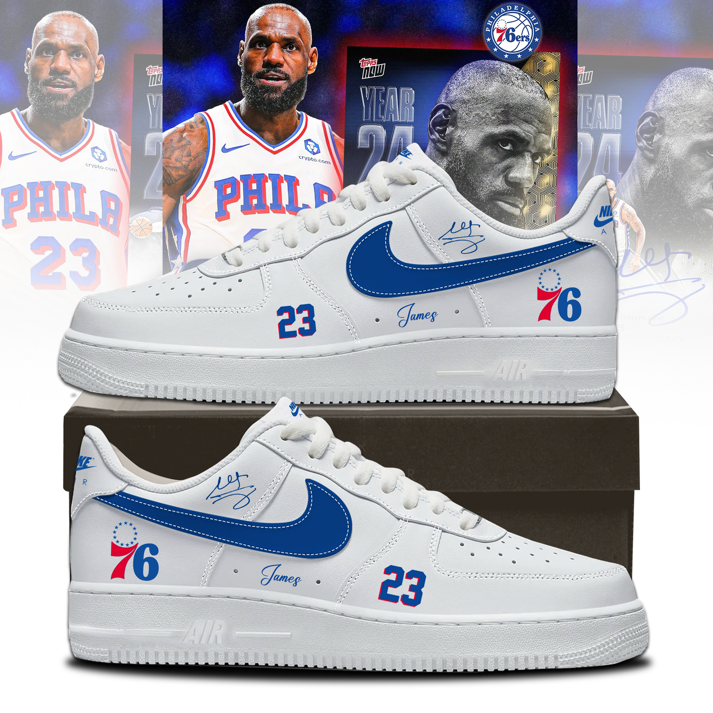 LeBron James Philadelphia 76ers Limited Edition Signature – Shoes 1