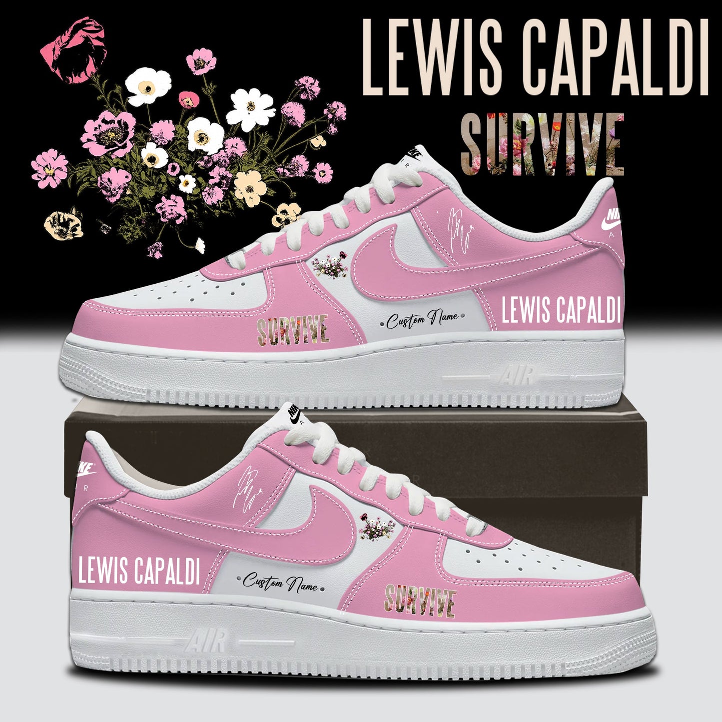 .Lewis Capaldi Tour 2026 – AF1 Shoes
