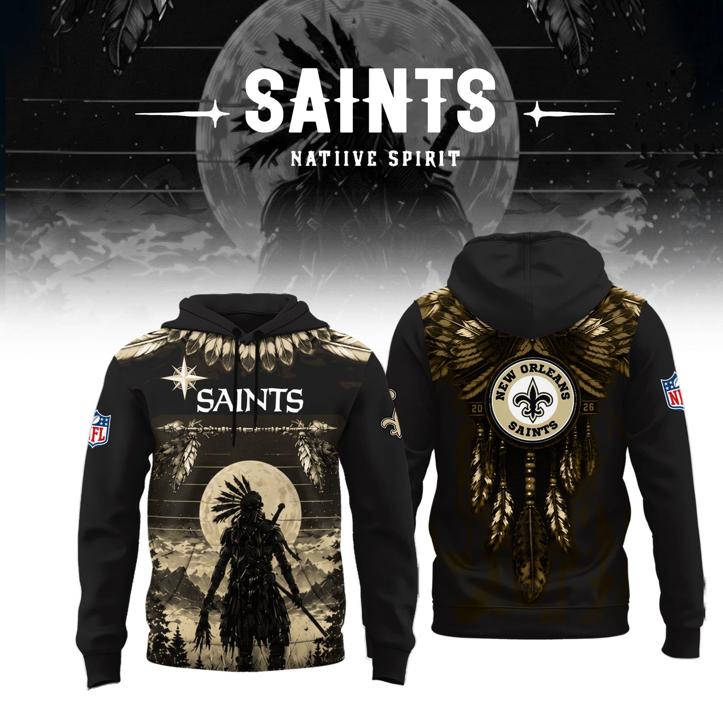 Limited Editon New Orleans Saints Native Spirit Heritage 2026 Shirt
