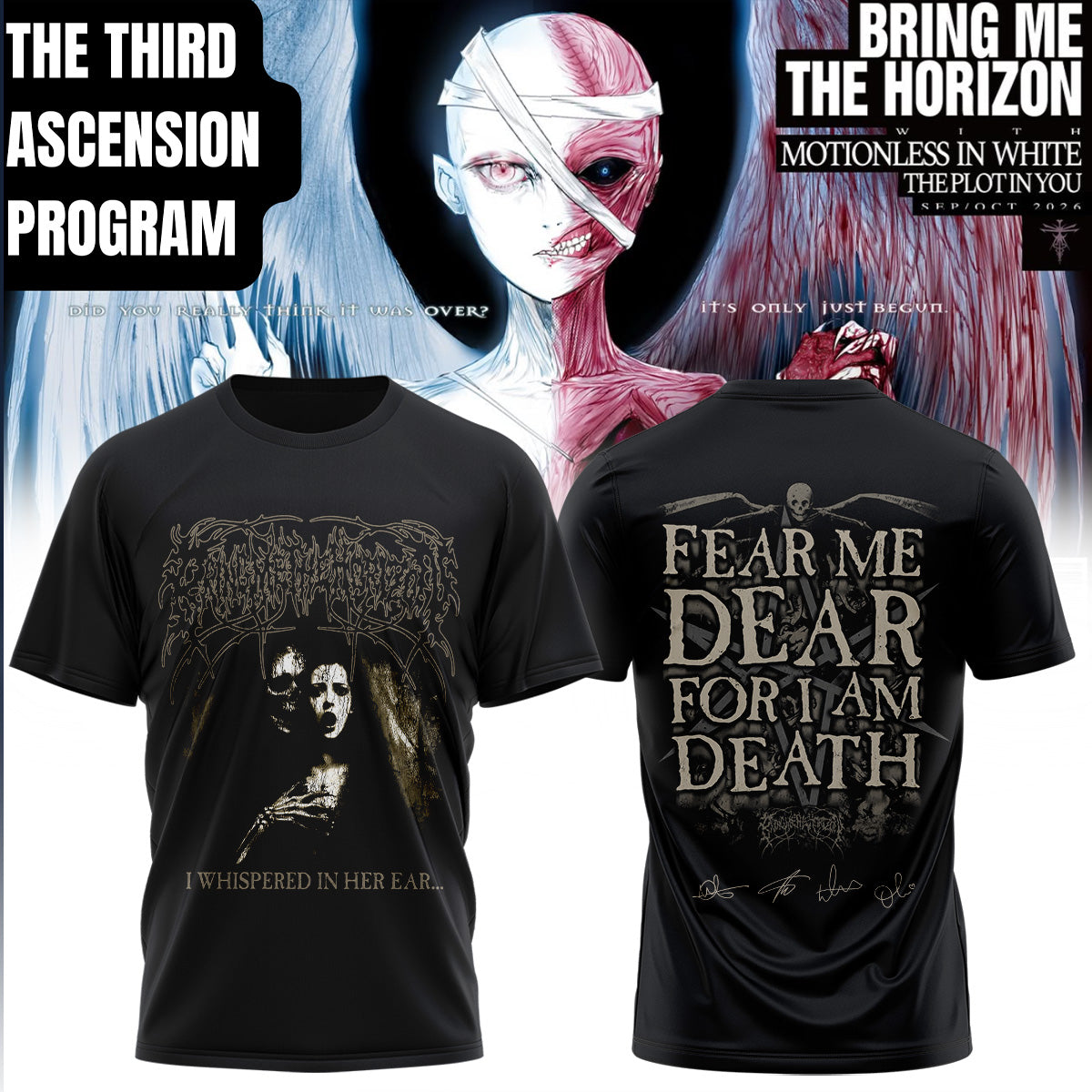 Bring Me The Horizon “The Third Ascension Program 2026” Signature Limited Edition – Tshirt