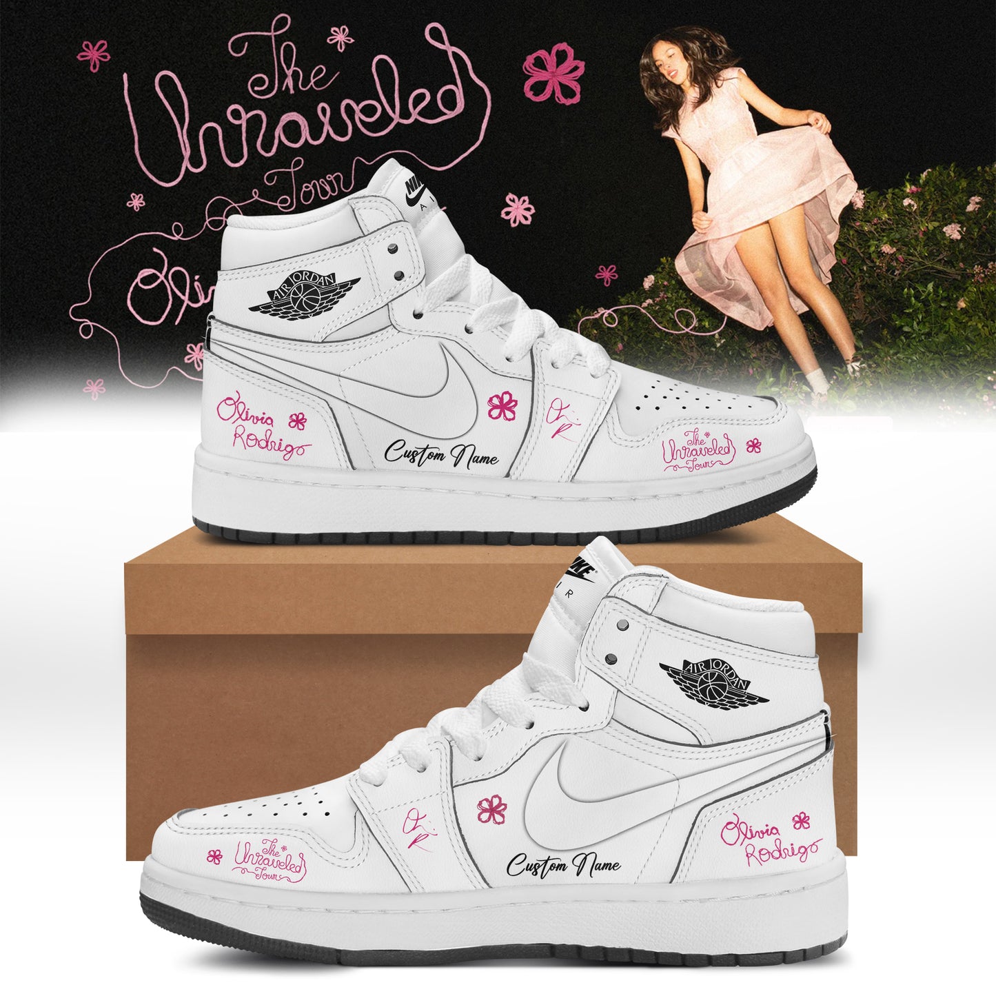 Olivia Rodrigo The Unraveled Tour signed Shoes 2
