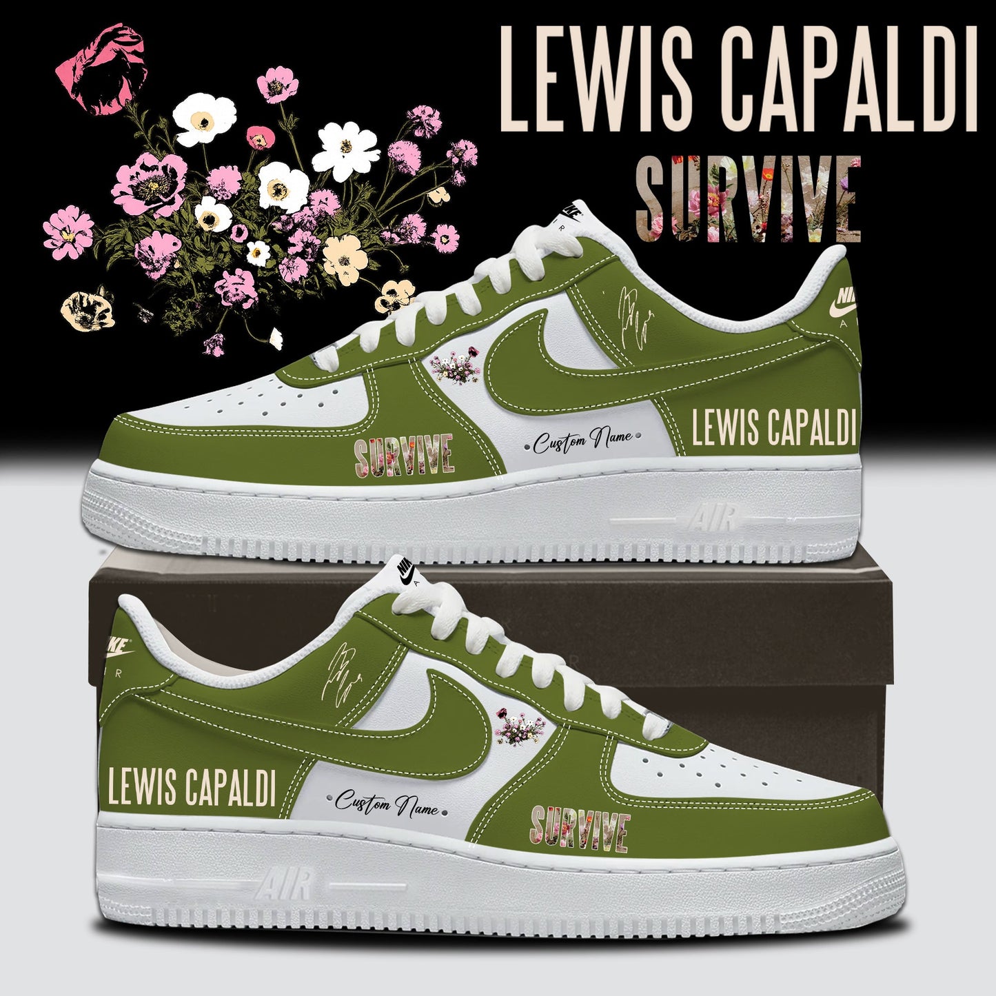 .Lewis Capaldi Tour 2026 – AF1 Shoes