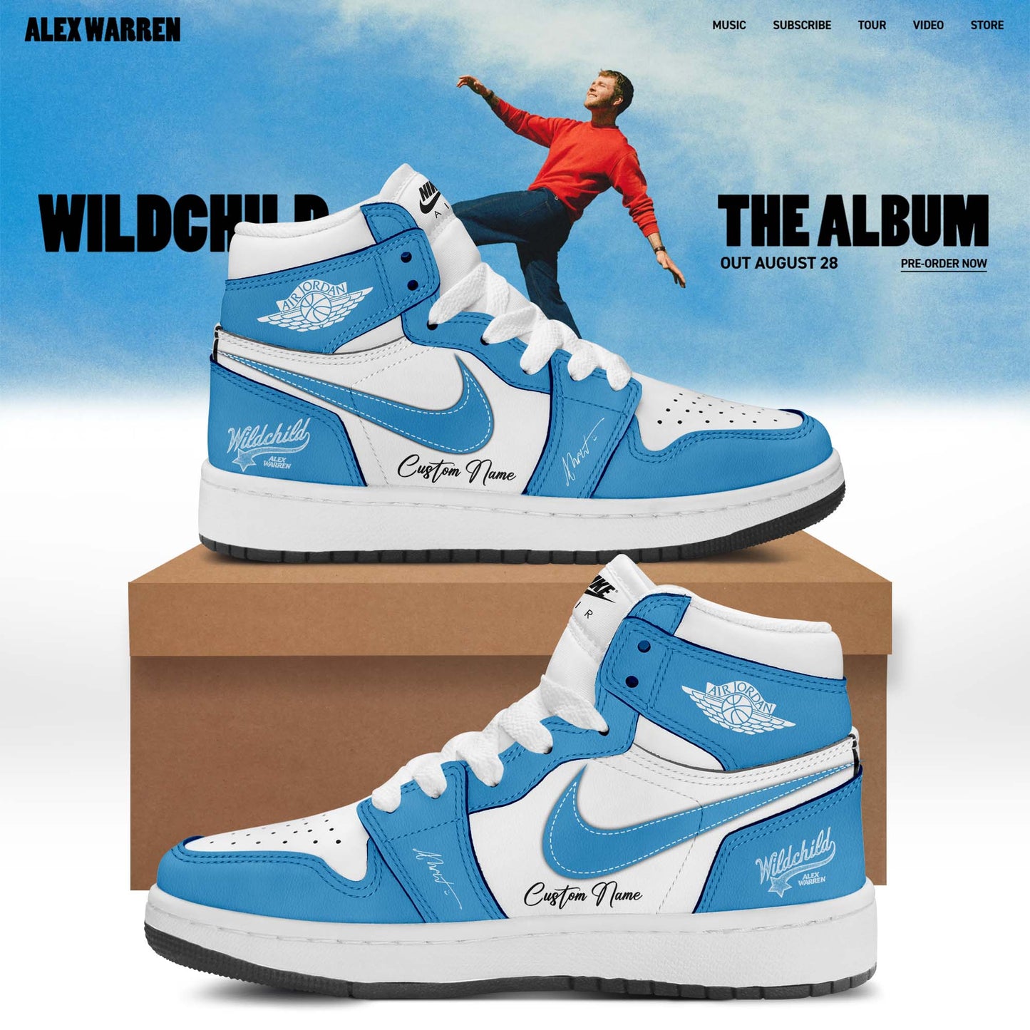 ,.Alex Warren’s “Little Orphan Alex” Tour Shoes
