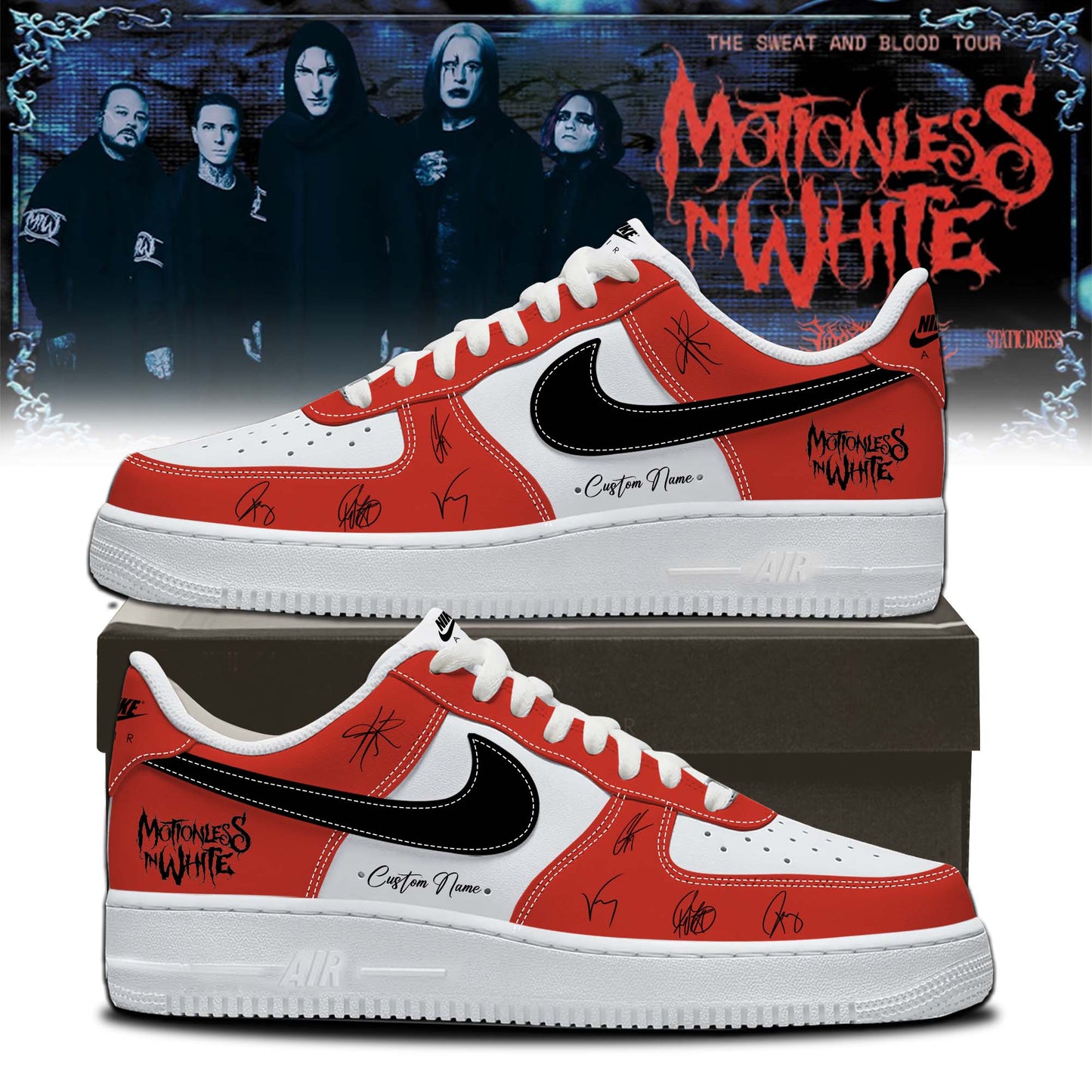 Motionless In White Signed Decades Shoes 3