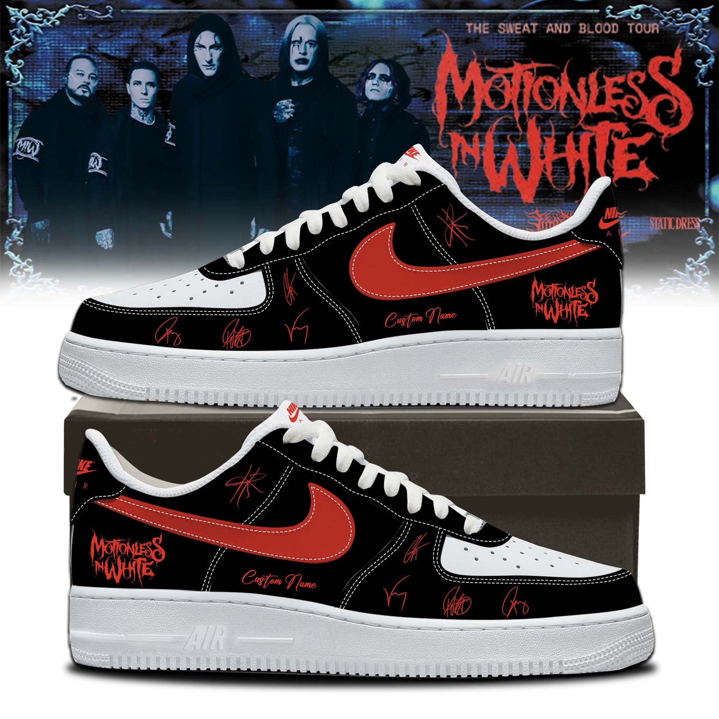 Motionless In White Signed Decades Shoes 1