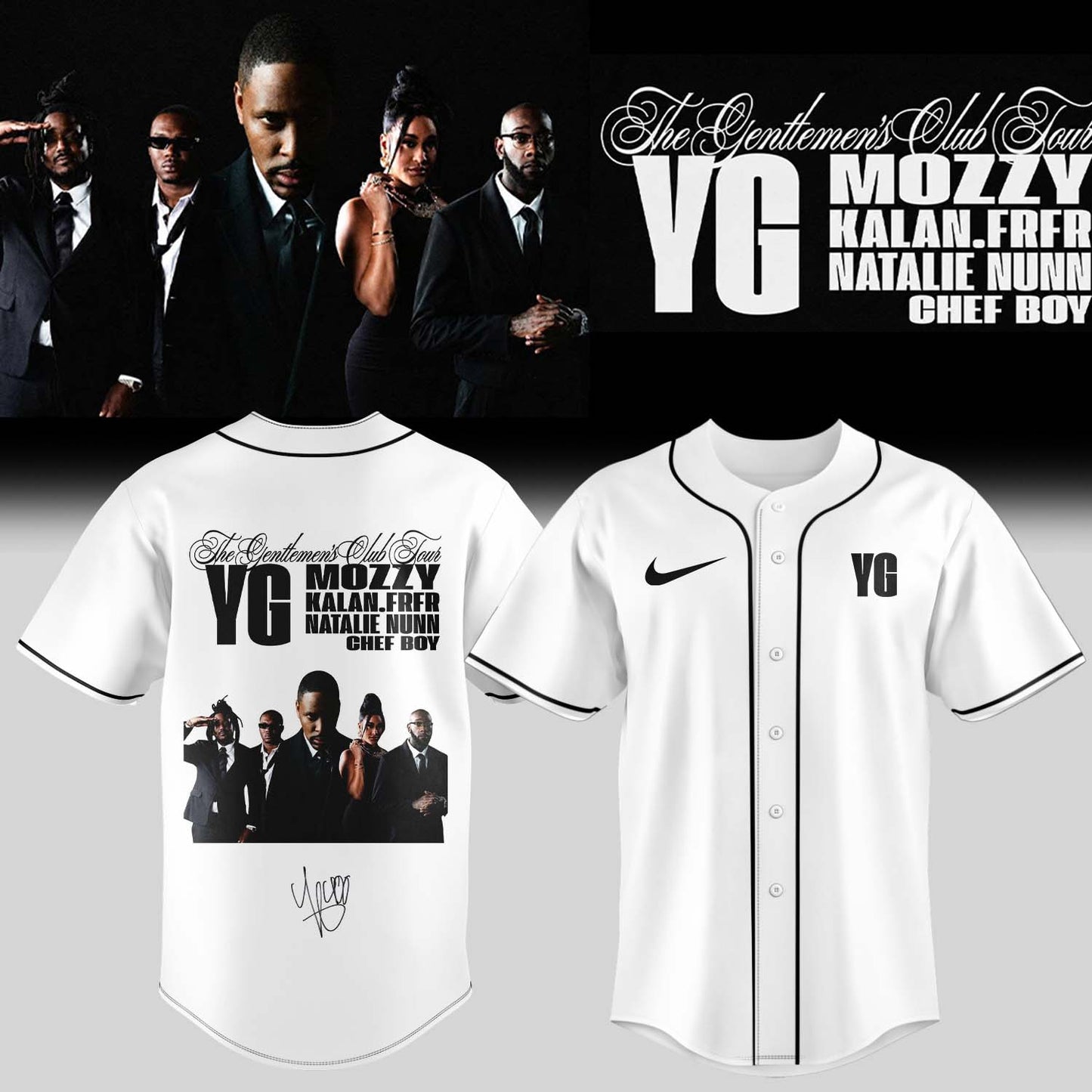 ,,,YG – “The Gentlemen’s Club” . Limited Edition Signature Jersey
