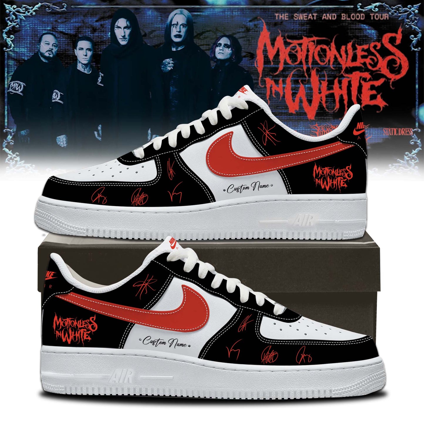 Motionless In White Signed Decades Shoes 2