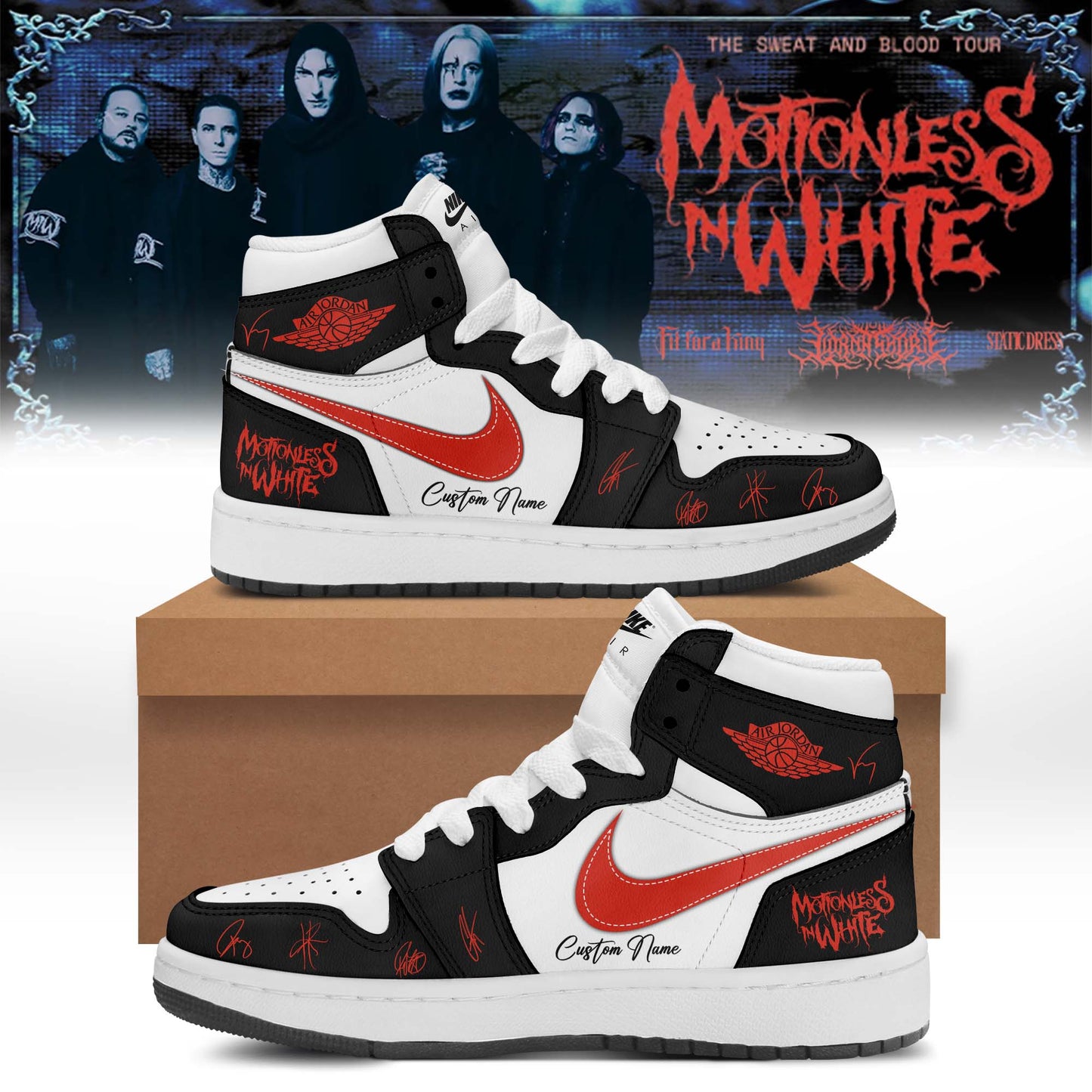 Motionless In White Signed Decades Shoes 2
