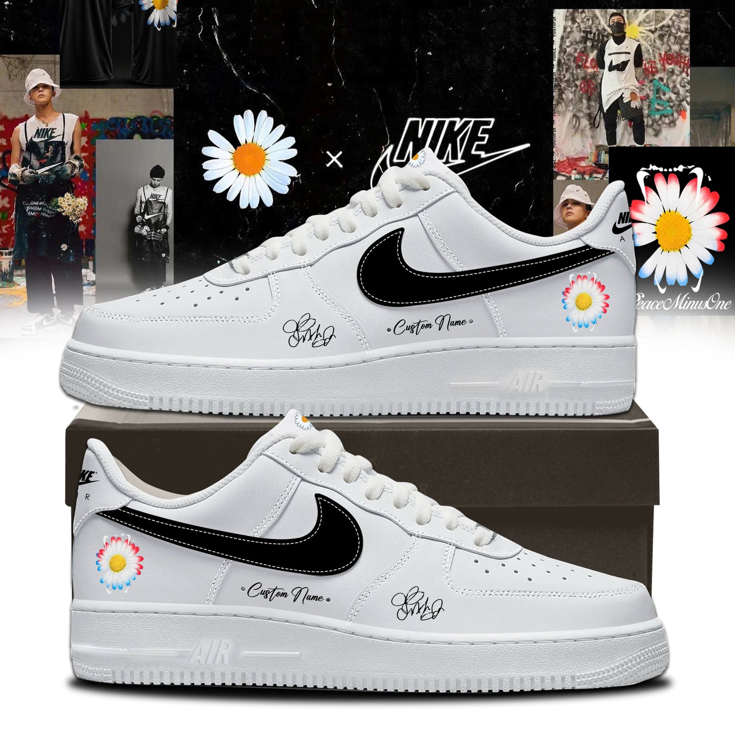 G-Dragon’s PEACEMINUSONE x Nike Shoes 2