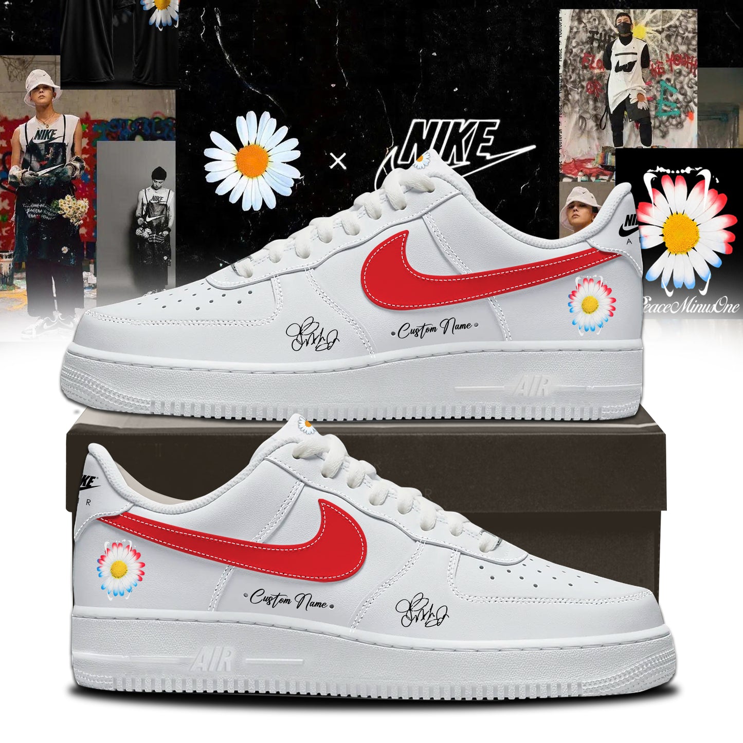 ..G-Dragon’s PEACEMINUSONE x Nike Shoes 4