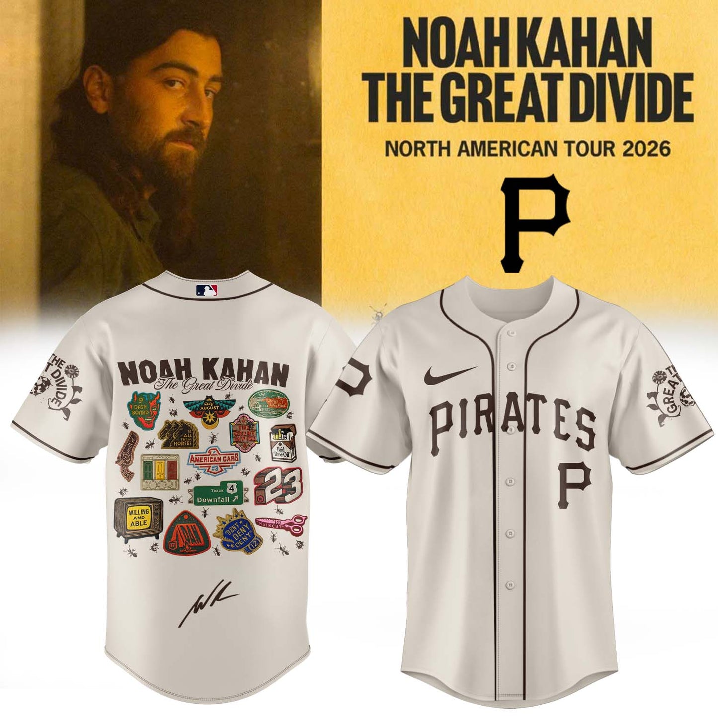,,MLB X Noah Kahan The Great Divide Tour Limited Edition Signature – Jersey 2-1