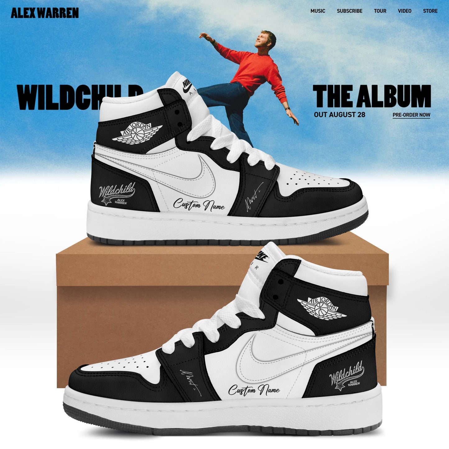 ,.Alex Warren’s “Little Orphan Alex” Tour Shoes