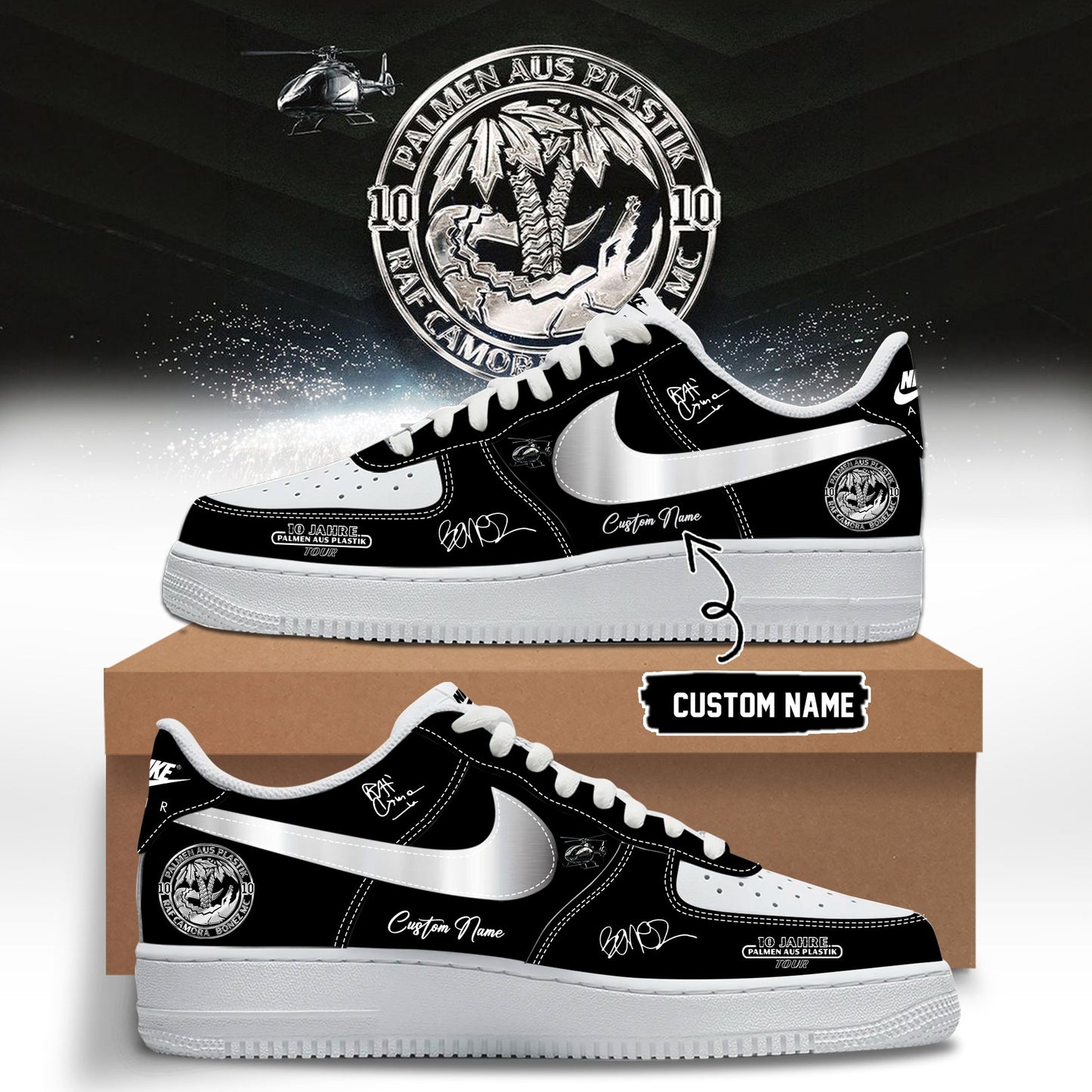 __RAF Camora & Bonez MC "10 Jahre Palmen aus Plastik Tour" . Limited Edition Signature Shoes 3
