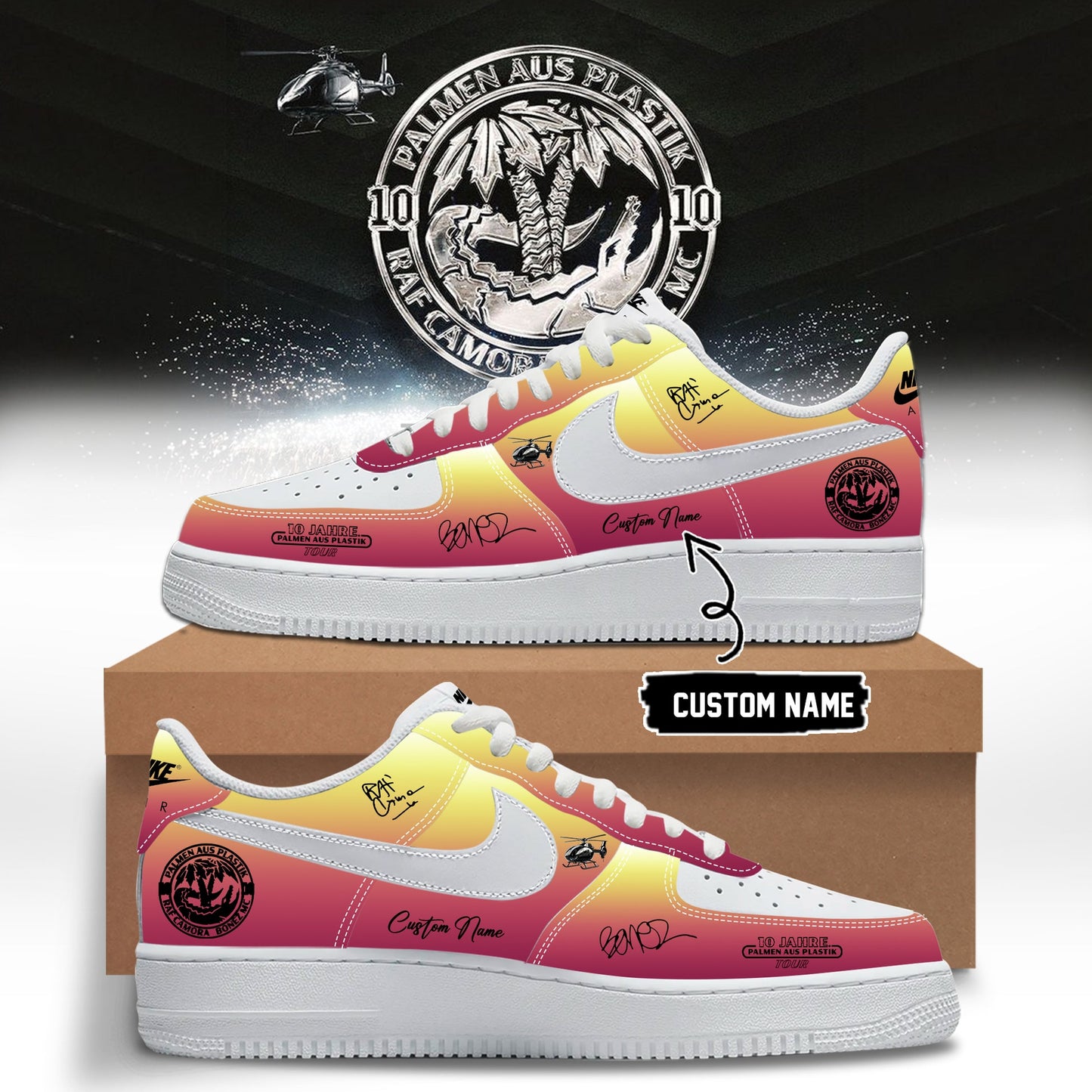 __RAF Camora & Bonez MC "10 Jahre Palmen aus Plastik Tour" . Limited Edition Signature Shoes 5