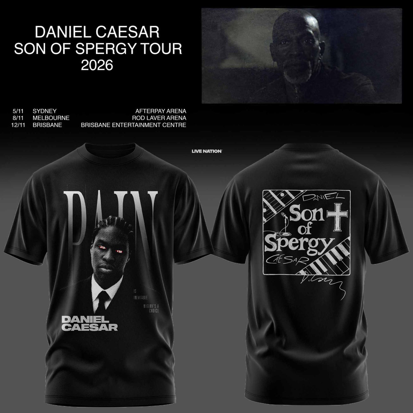 DANIEL CAESAR – SON OF SPERGY TOUR 2026 TEE