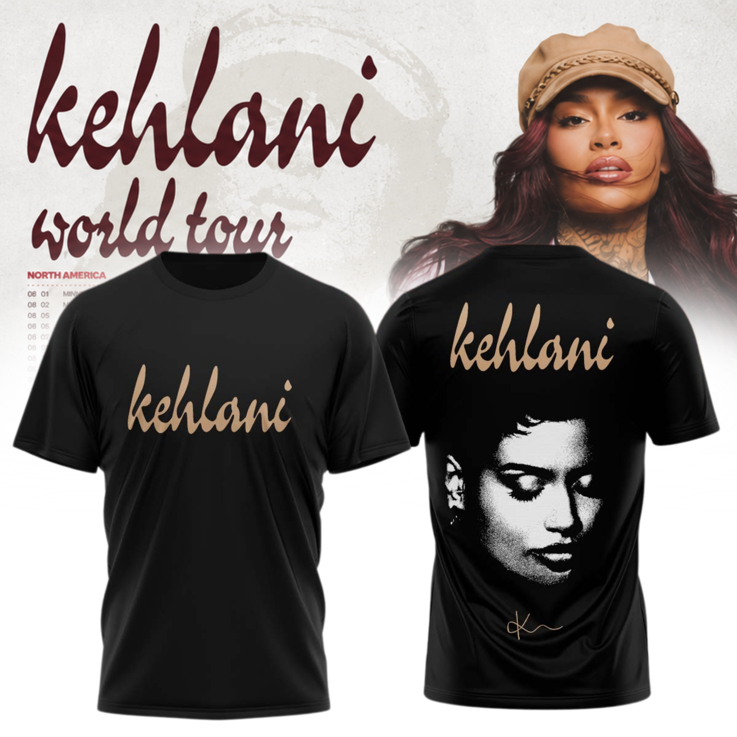 Kehlani ”Kehlani World Tour ” – TShirt