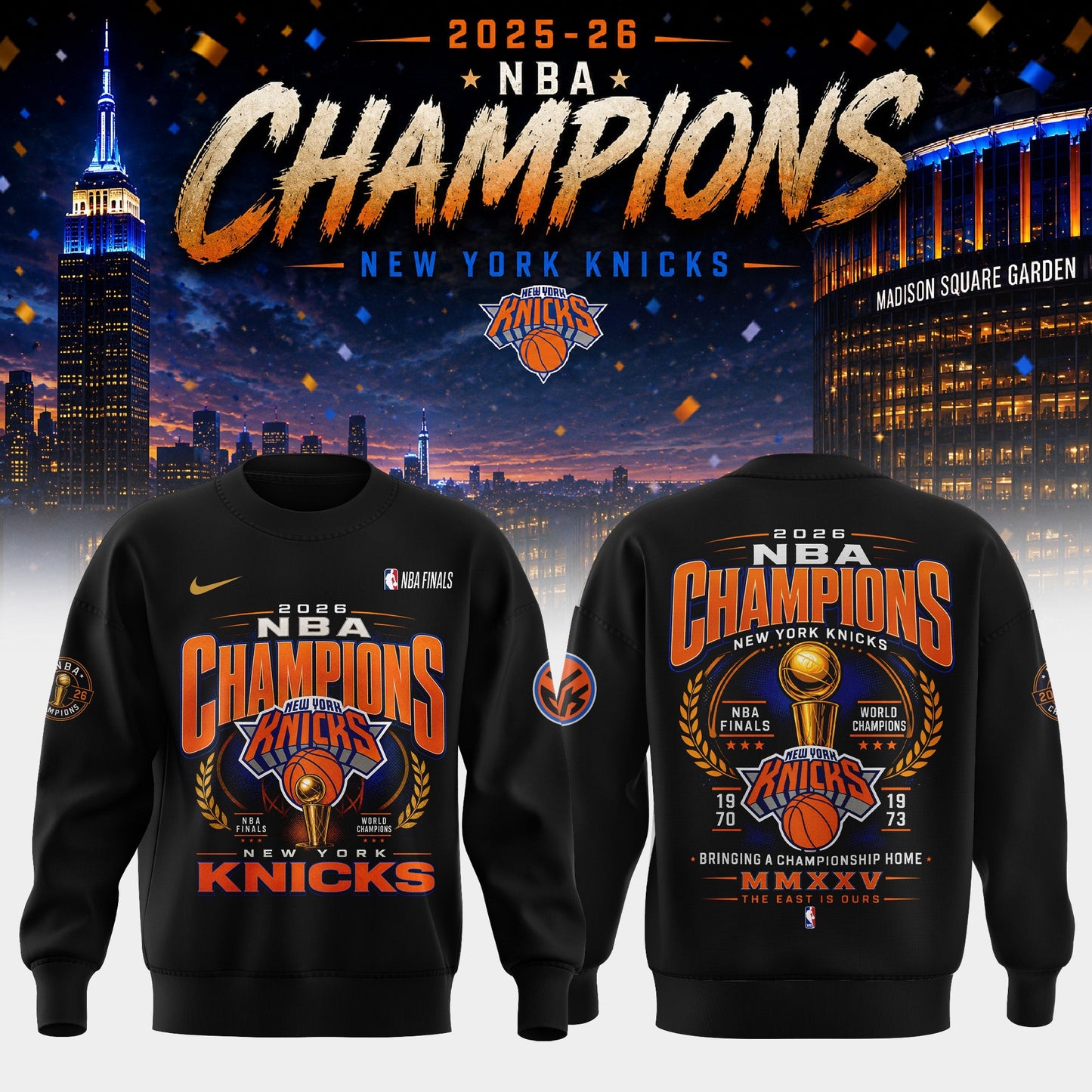 _New York Knick 2026 NBA Champions Sweater