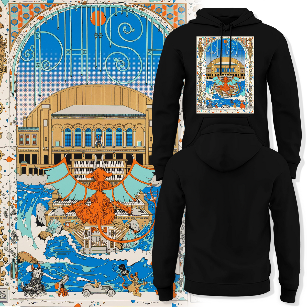 Phish Fall Tour 2026, Atlantic City Hoodie