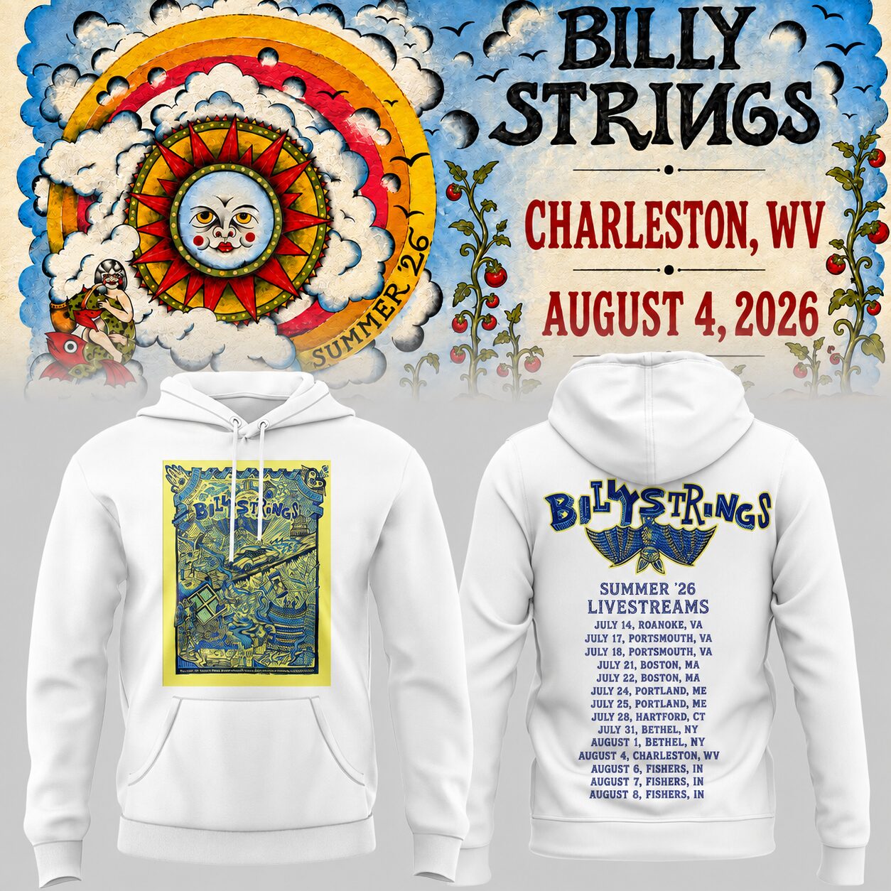 Limited Edition Billy Strings tour 2026 Hoodie