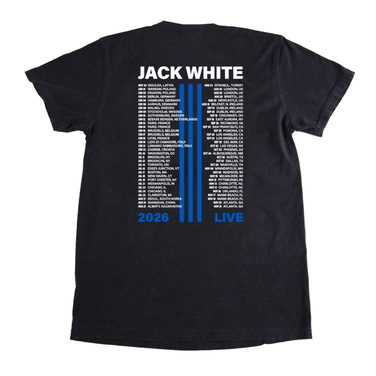 Limited Edition Jack White Tour 2026 T-Shirt