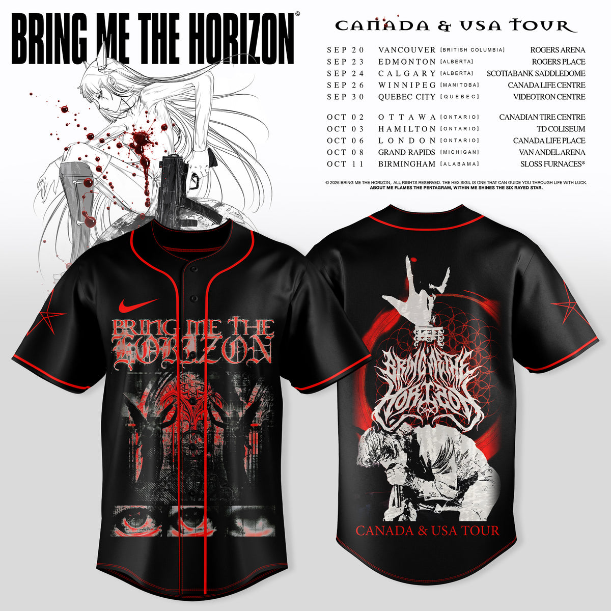 _BRING ME THE HORIZON — CANADA & USA TOUR JERSEY