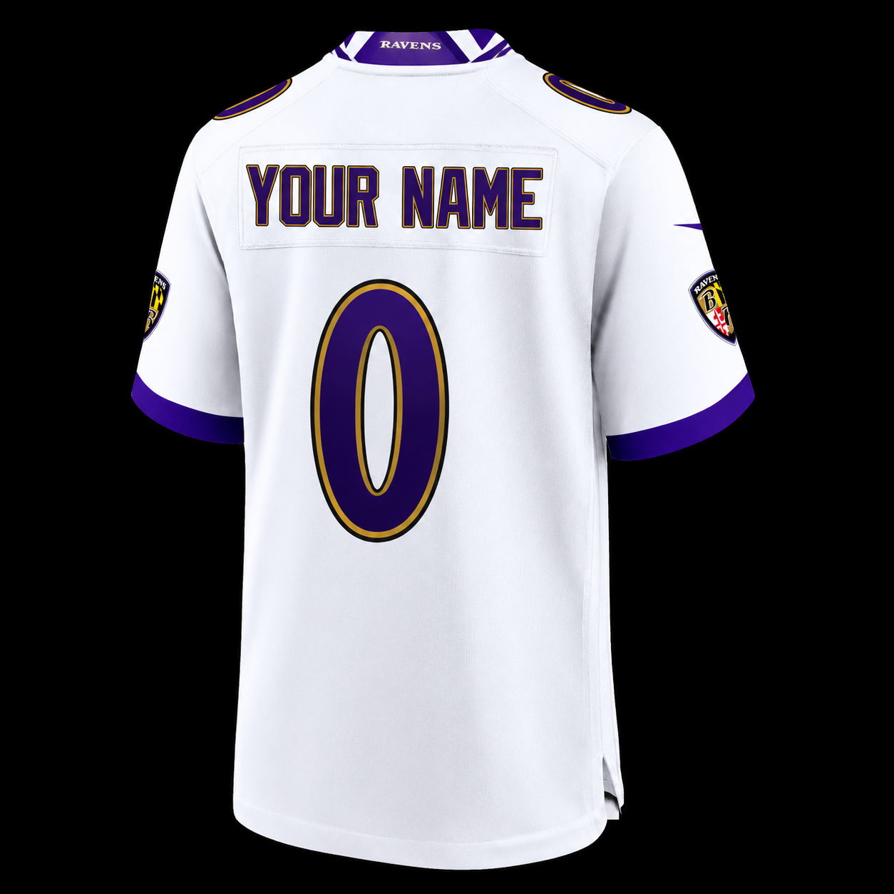 Ravens White Noise Jersey Custom Name Number🏈😈