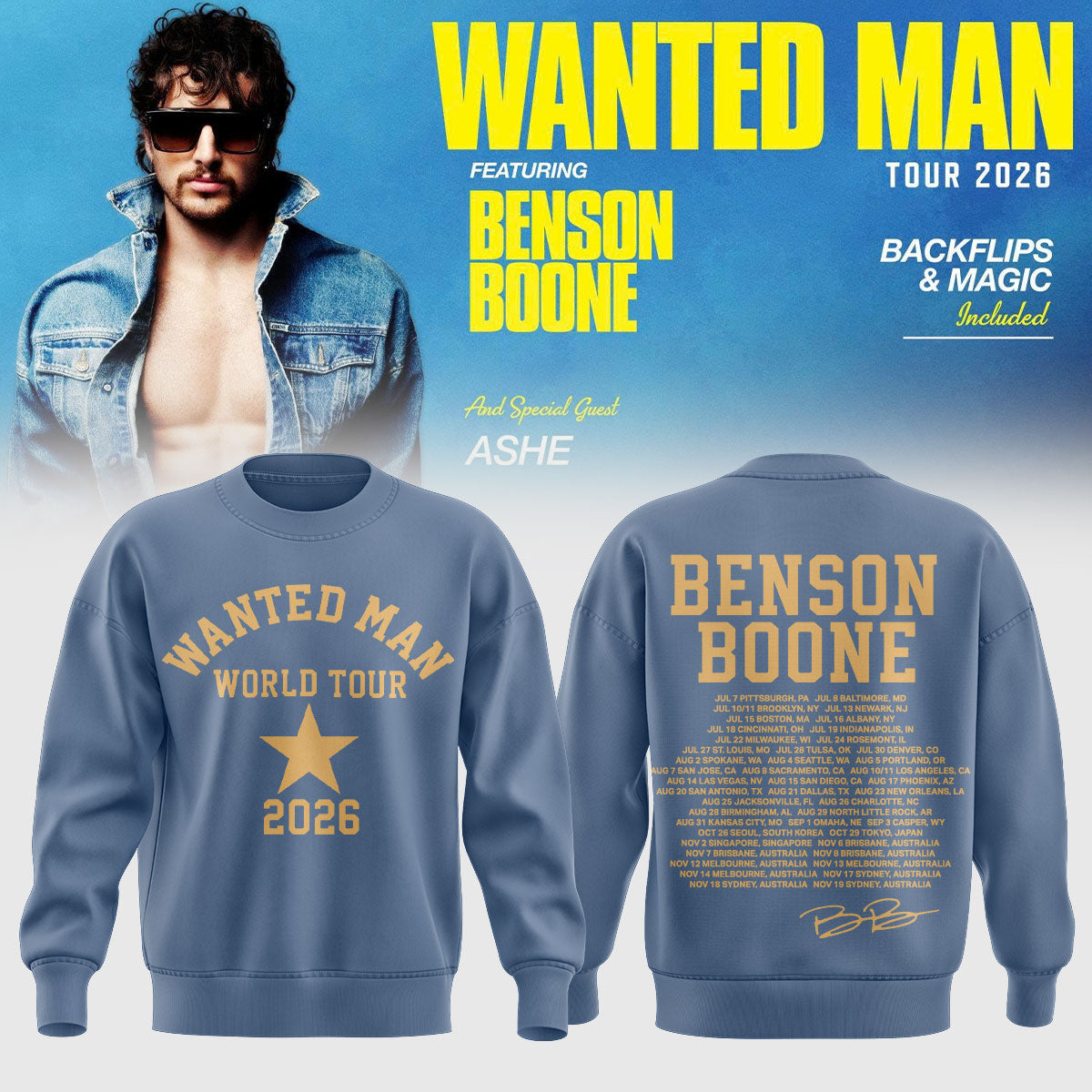 Benson Boone Wanted Man Sweatshirt